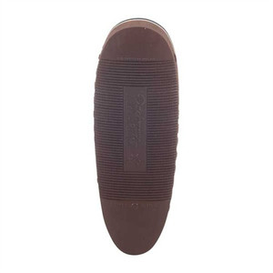 Pachmayr Field Recoil Pad F250 Lightweight - Medium 5.35" L x 1.80" W x .85" T Brown/White Line Base