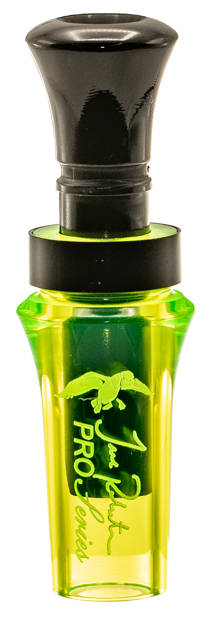 Duck Commander DCPROAC Jase Pro SeriesOpen Call Double Reed Mallard Hen Sounds Attracts Ducks Chartreuse Acrylic