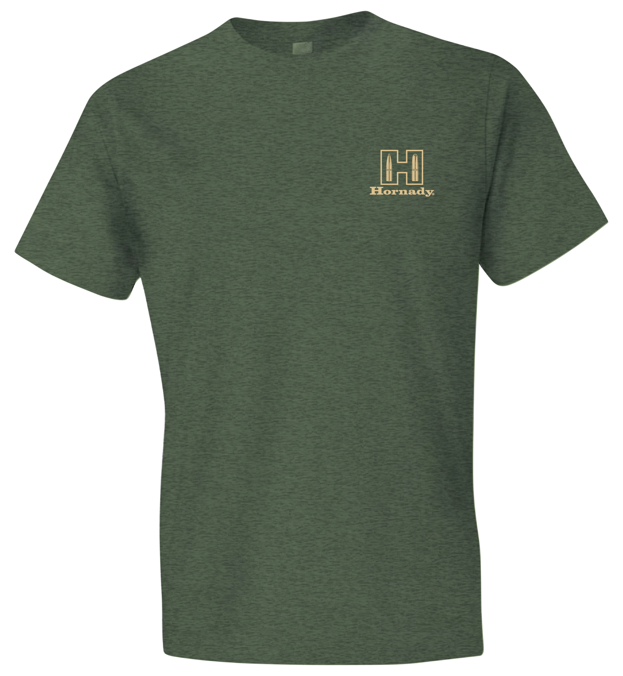 Hornady Gear 31433 Hornady T-Shirt Logo Stamp Military Green Short Sleeve Large