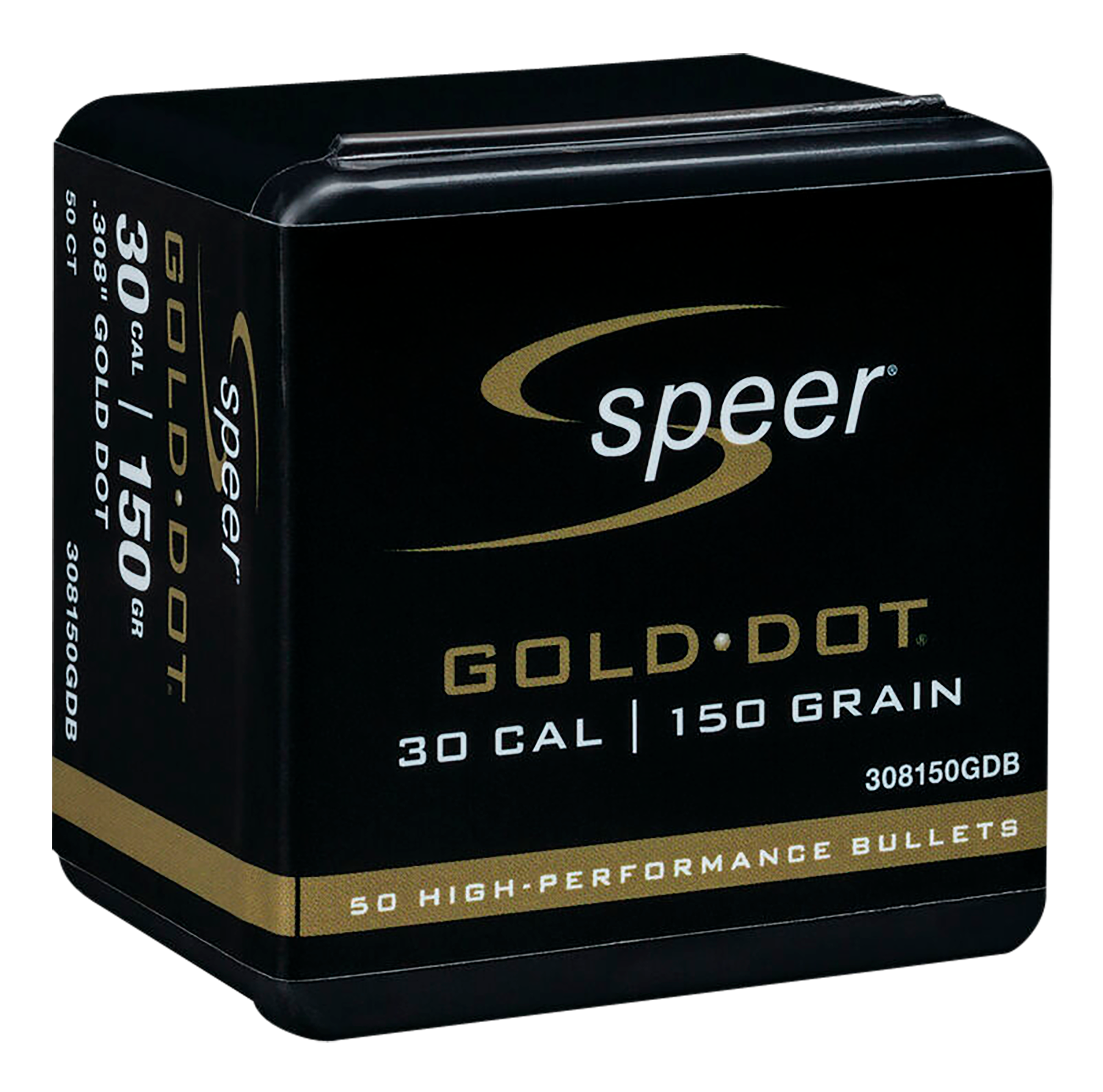 Speer Gold Dot Bullets 30 Caliber (308 Diameter) 150 Grain Bonded Soft Point Box of 50