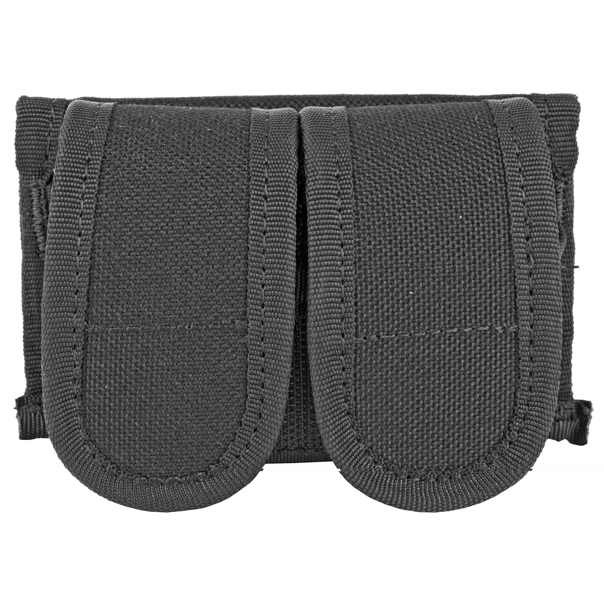 Uncle Mike's 88281 Universal SpeedLoader Mag Pouch Double Black Kodra Nylon Hook & Loop 38 Cal 45 Cal Belts 2.25" Wide