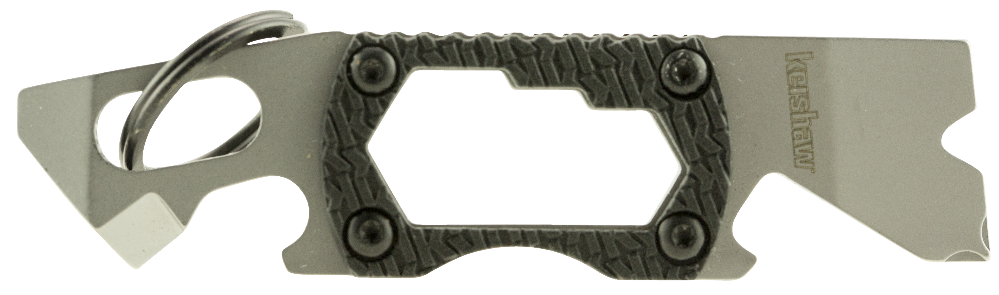 Kershaw 8810X PT-2Silver 3CR13 Steel Bead Blasted Fixed 3.25" Long Black K Textured Glass-Filled Nylon Handle