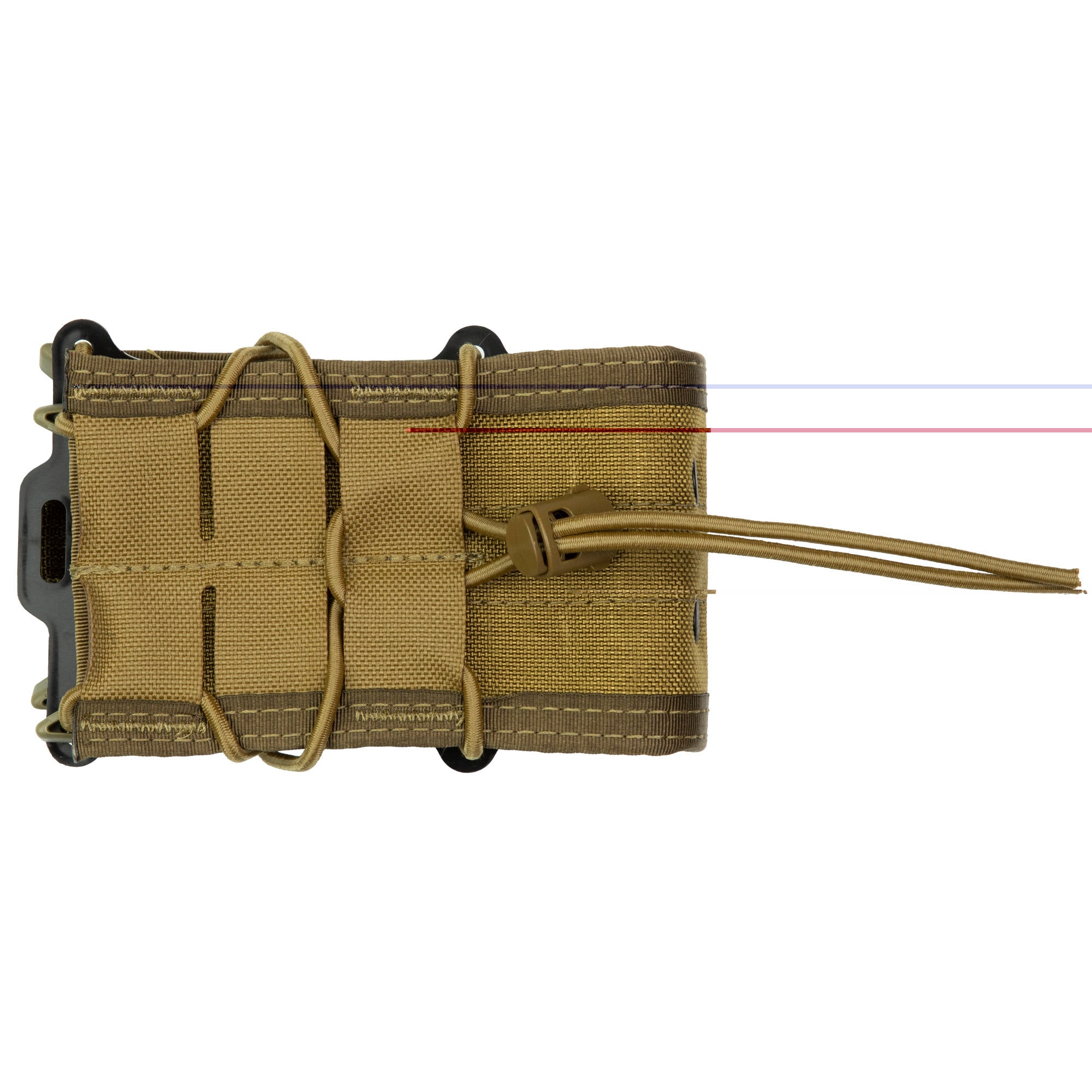 High Speed Gear 112R00CB TACO X2R Mag Pouch Double Coyote Brown Nylon MOLLE Compatible w/ Rifle