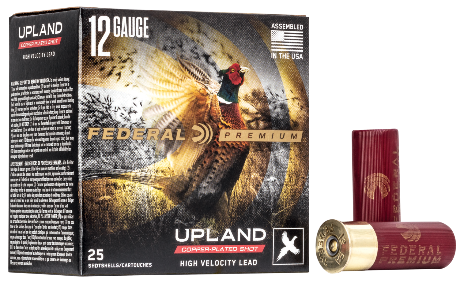 Federal Premium Wing-Shok Ammunition 12 Gauge Buffered Copper Plated Shot