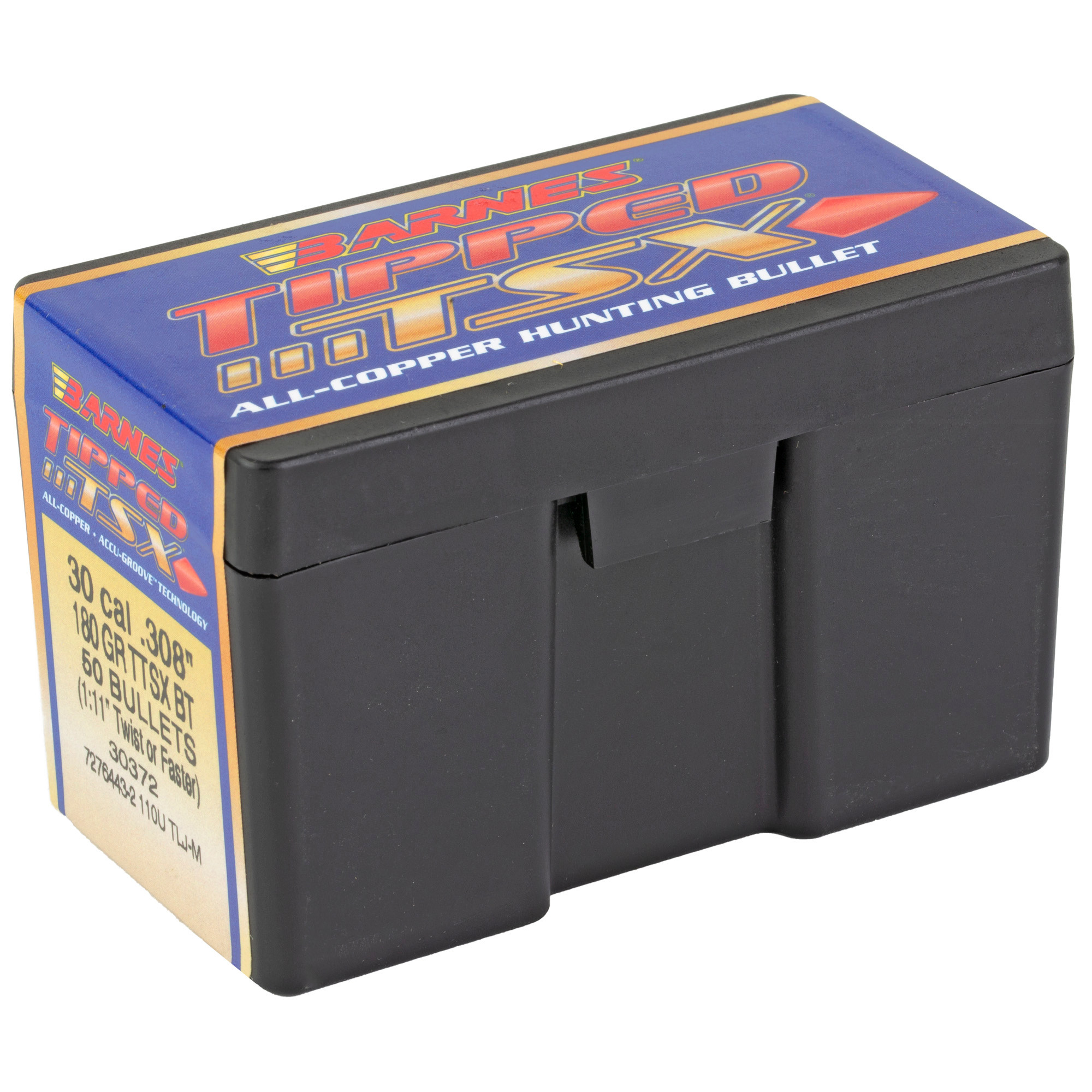 Barnes Tipped Triple-Shock X (TTSX) Bullets 264 Caliber, 6.5mm (264 Diameter) 120 Grain Spitzer Boat Tail Lead-Free Box of 50