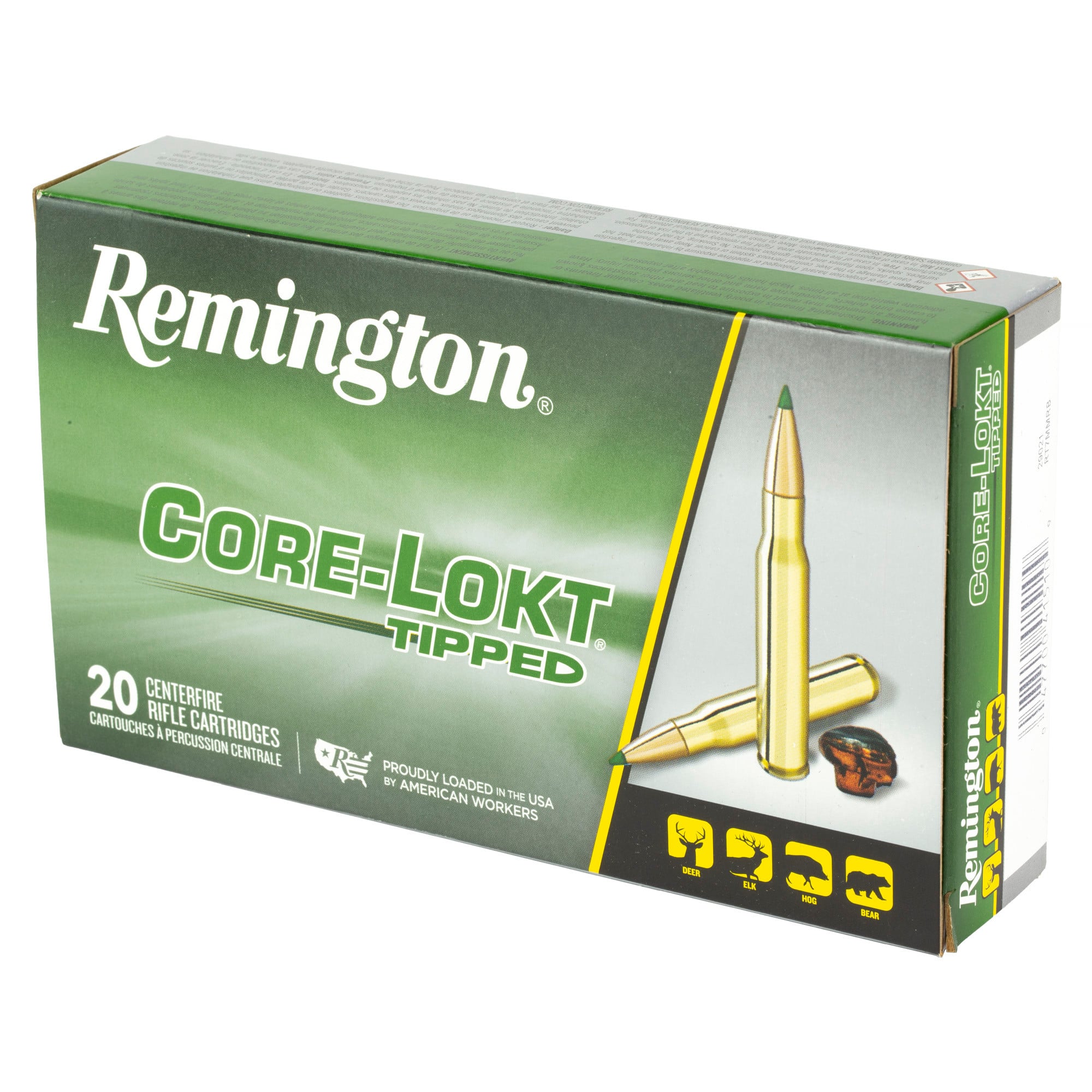Remington Core-Lokt Tipped Ammunition 7mm Remington Magnum 150 Grain Polymer Tip 20RD