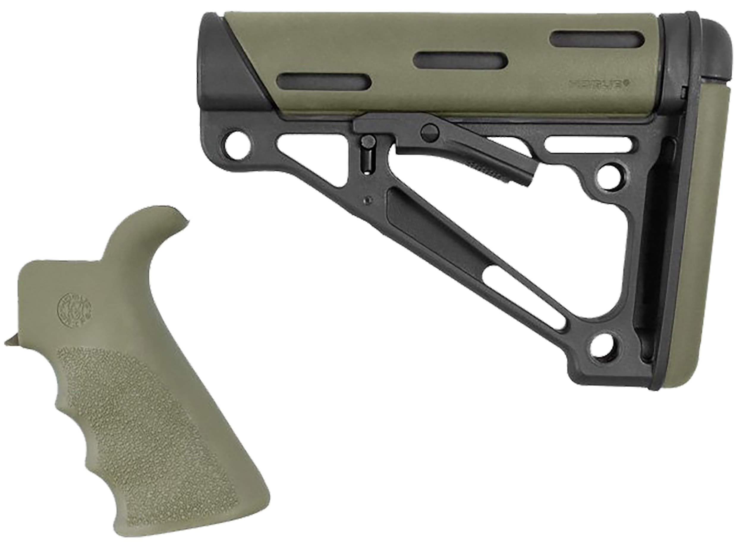 HOG AR15/M16 KIT FINGER GROOVE BEAVERTAIL GRP