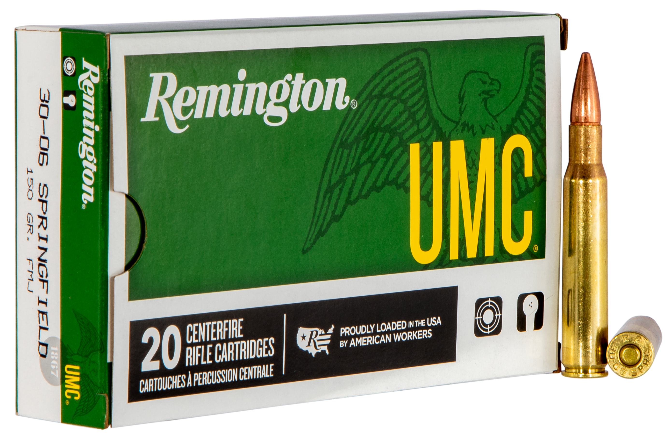 Remington UMC Ammunition 30-06 Springfield 150 Grain Full Metal Jacket