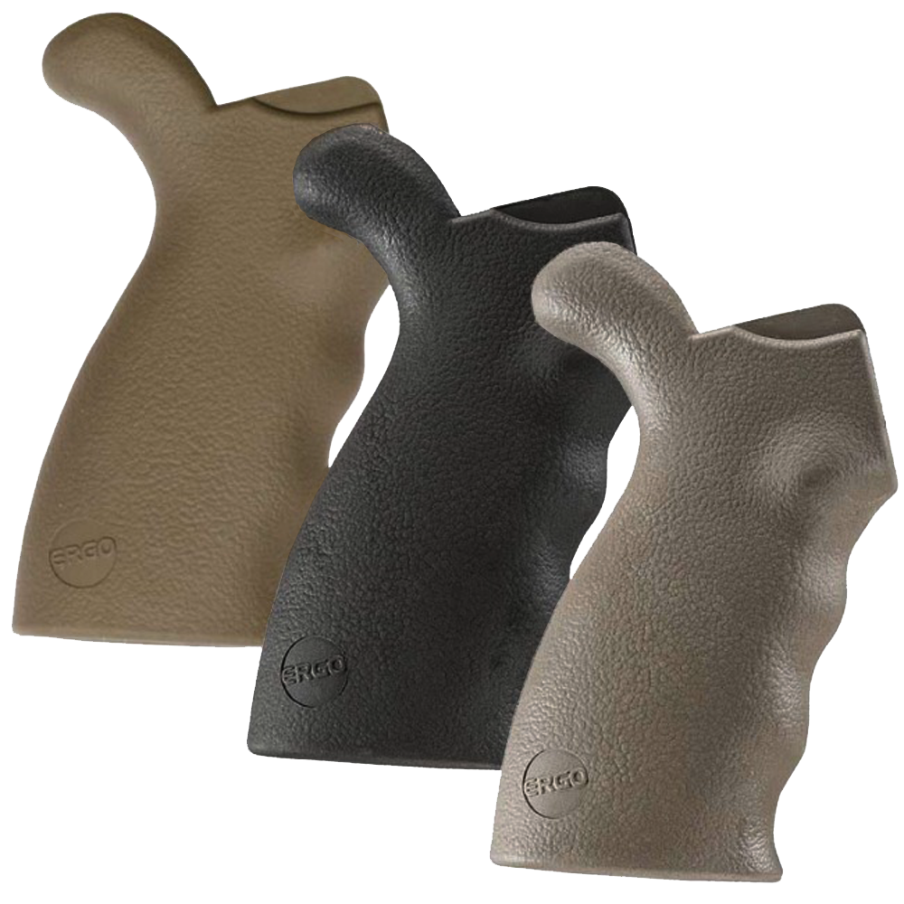 Ergo 4009DE Original Ergo GripMade of Suregrip Rubber With Dark Earth Aggressive Textured Finish for AR-15, AR-10