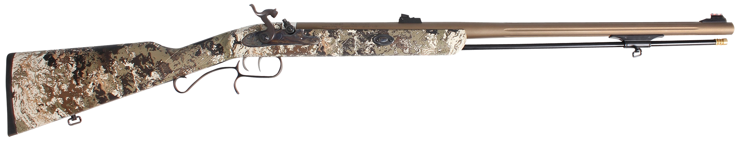 Traditions R3980525 ShedHorn50 Cal Musket 26" Fluted, Stainless Barrel/Rec, Veil Wideland Synthetic Stock, Williams Fiber Optic Sights, Accelerator Breech Plug