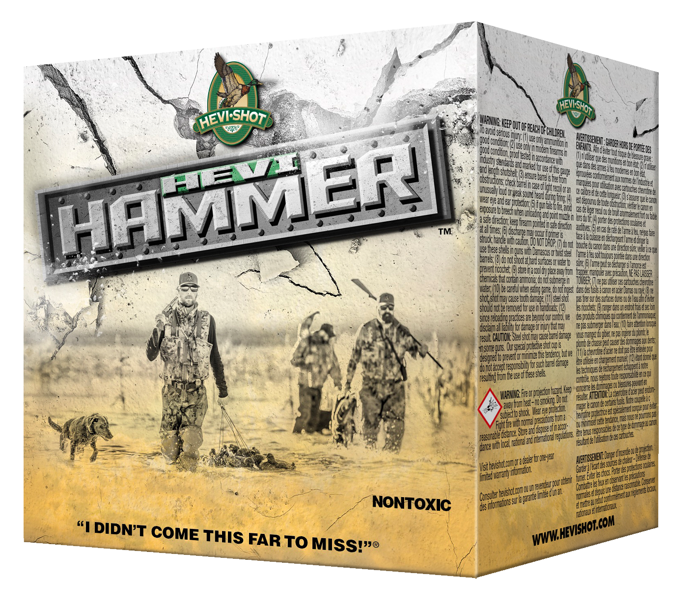 HEVI-Shot HS28388 HEVI-Hammer Waterfowl 12 Gauge 3.50" 1 1/2 oz Steel Bismuth BB Shot 25 Per Box/ 10 Cs