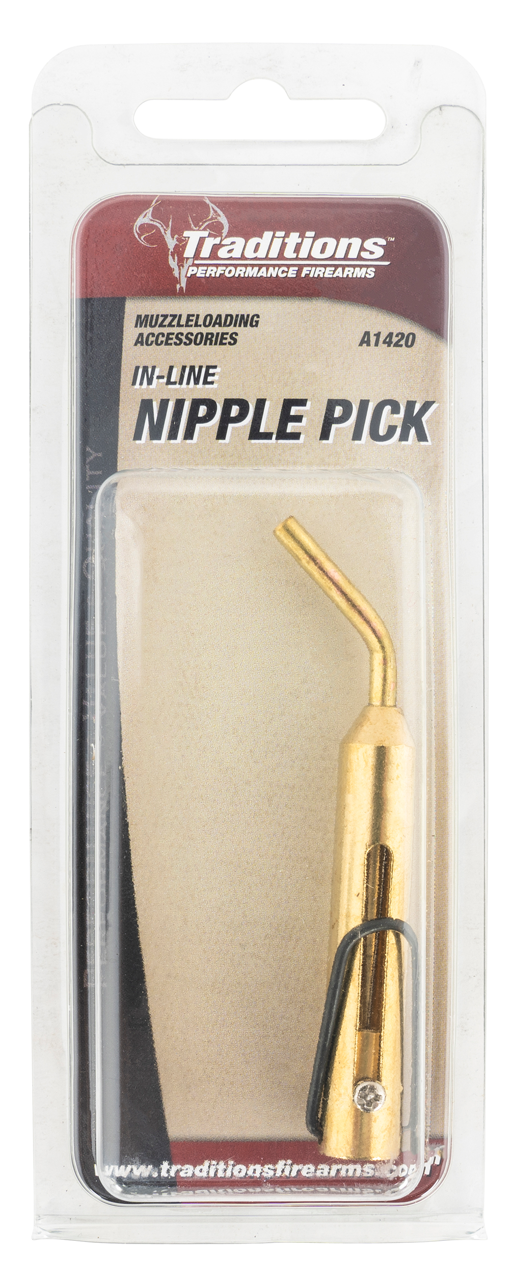 Traditions A1420 Nipple Pick Retractable In-Line Rifle Brass