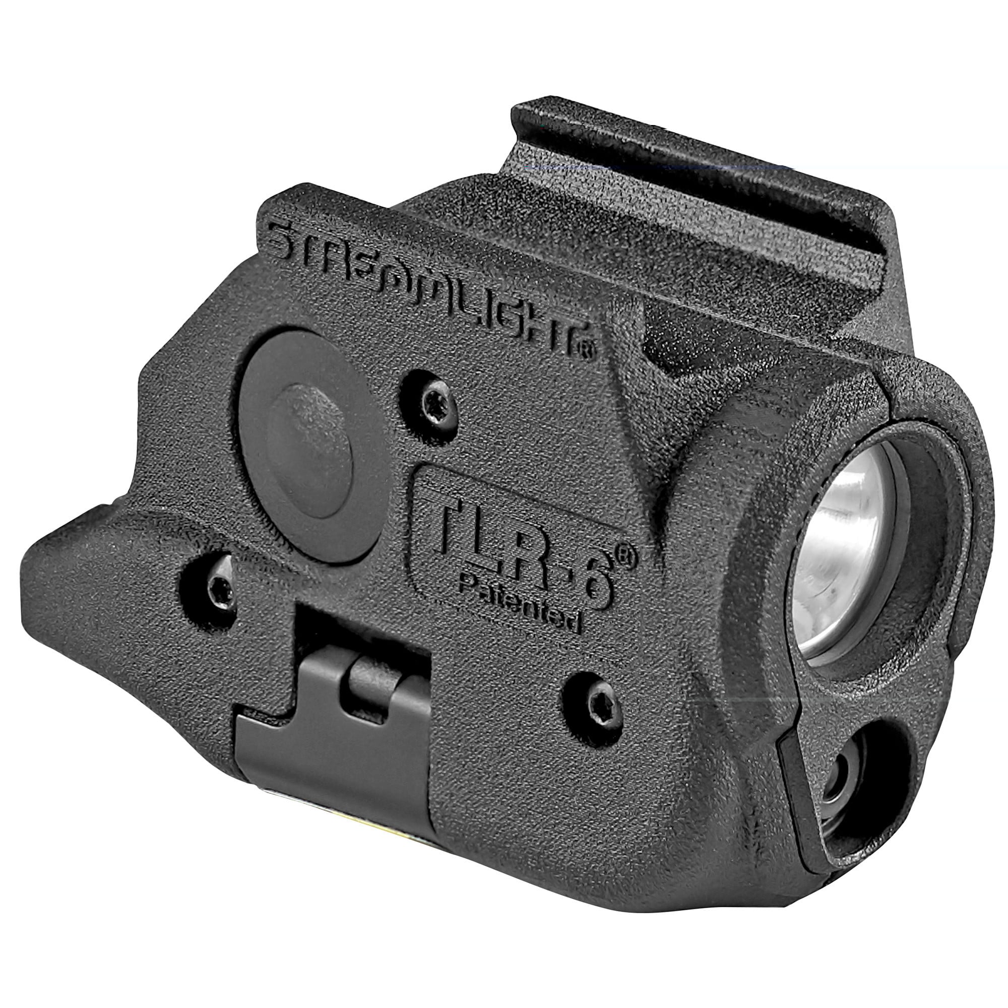 Streamlight 69286 TLR-6 Weapon Light w/Laser Fits Glock 43x/48 100 Lumens Output White LED Light Red Laser 89 Meters Beam Rail Grip Clamp Mount Black Anodized Polymer
