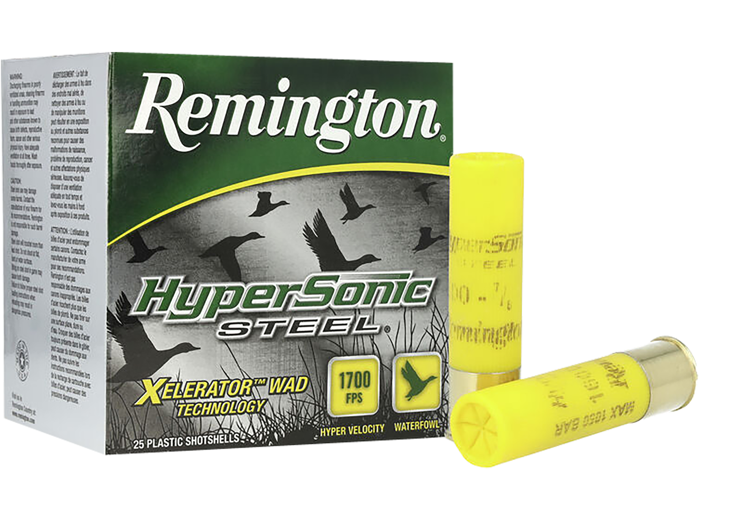 Remington Ammunition 26823 HyperSonic Steel Waterfowl 20 Gauge 3" 7/8 oz 2 Shot 25 Per Box/ 10 Cs