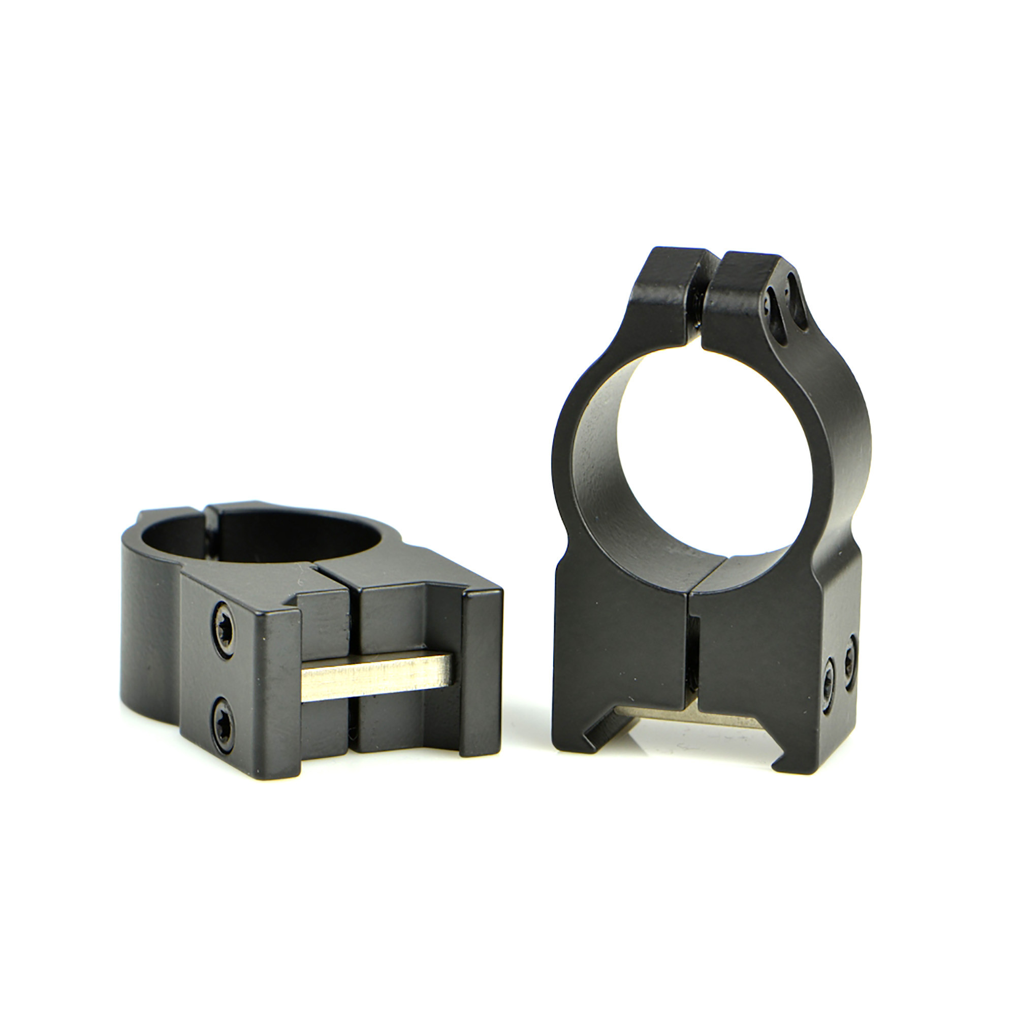 Warne 202M Maxima Vertical Ring Set Fixed For Rifle Picatinny/Weaver High 1" Tube Matte Black Steel