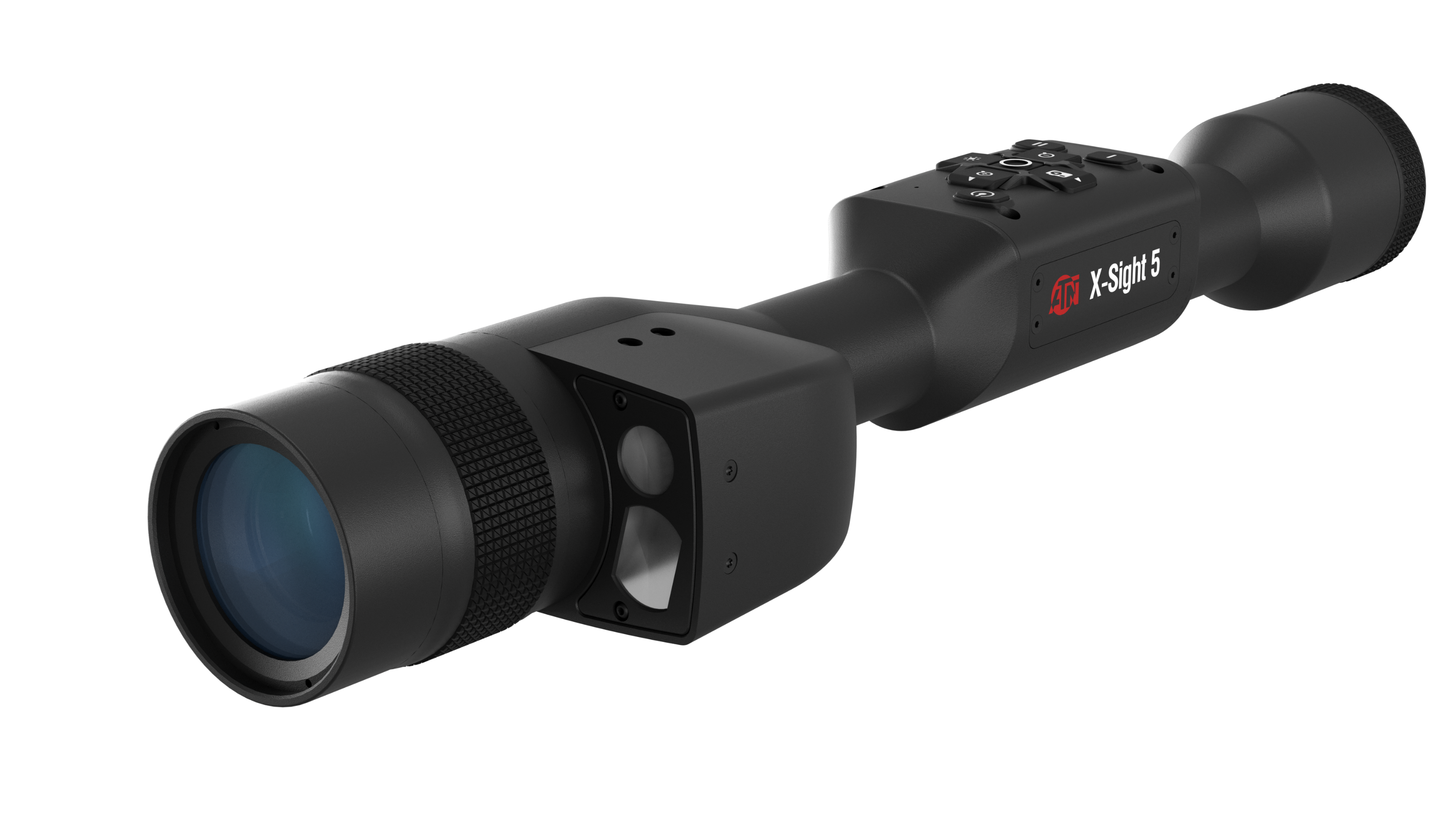ATN X-Sight 5 UHD Smart HD Digital Day/Night Rifle Scope with Built-In Laser Rangefinder Matte