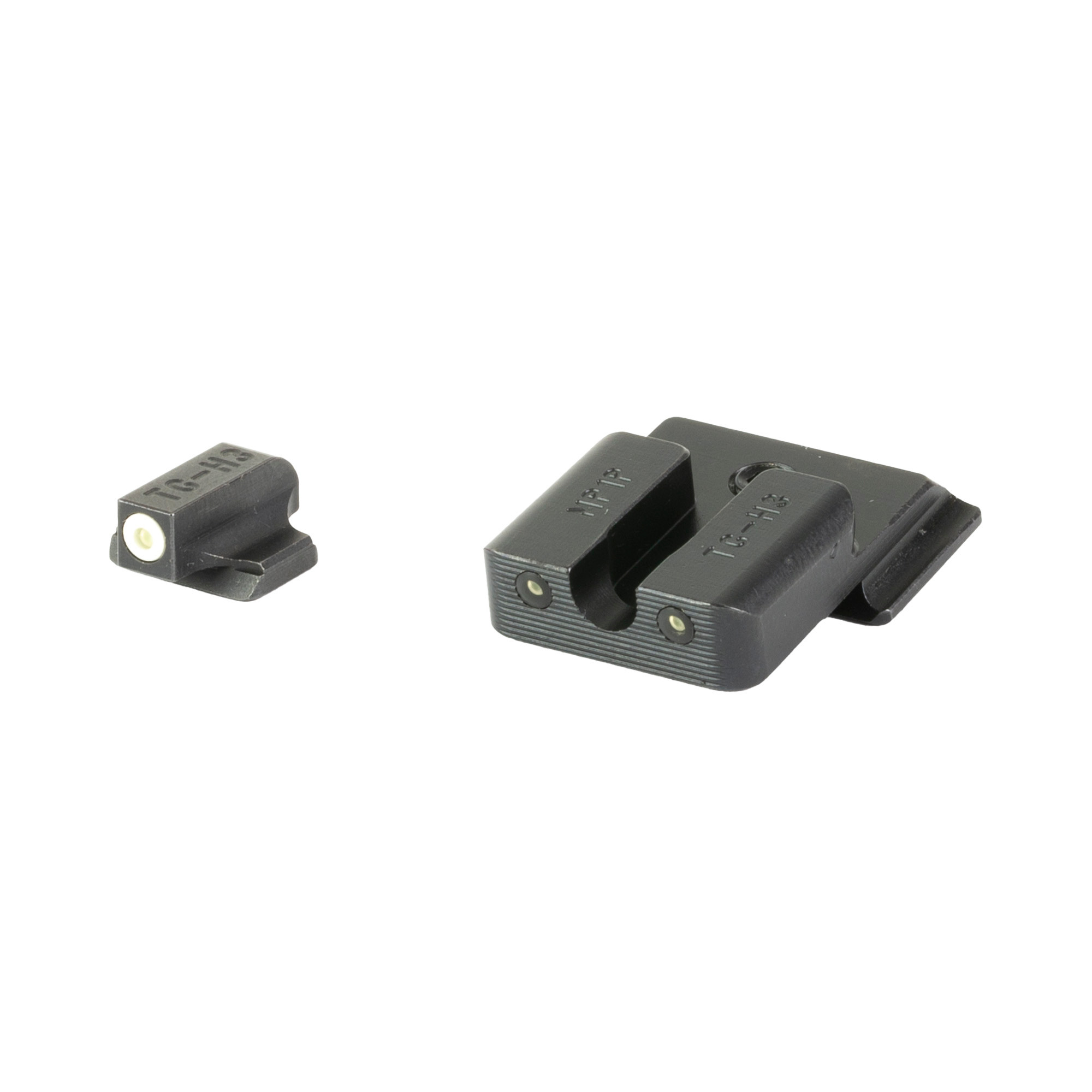 TruGlo TG231MP1W Tritium ProBlack | Green Tritium White Outline Front Sight Green Tritium Rear Sight