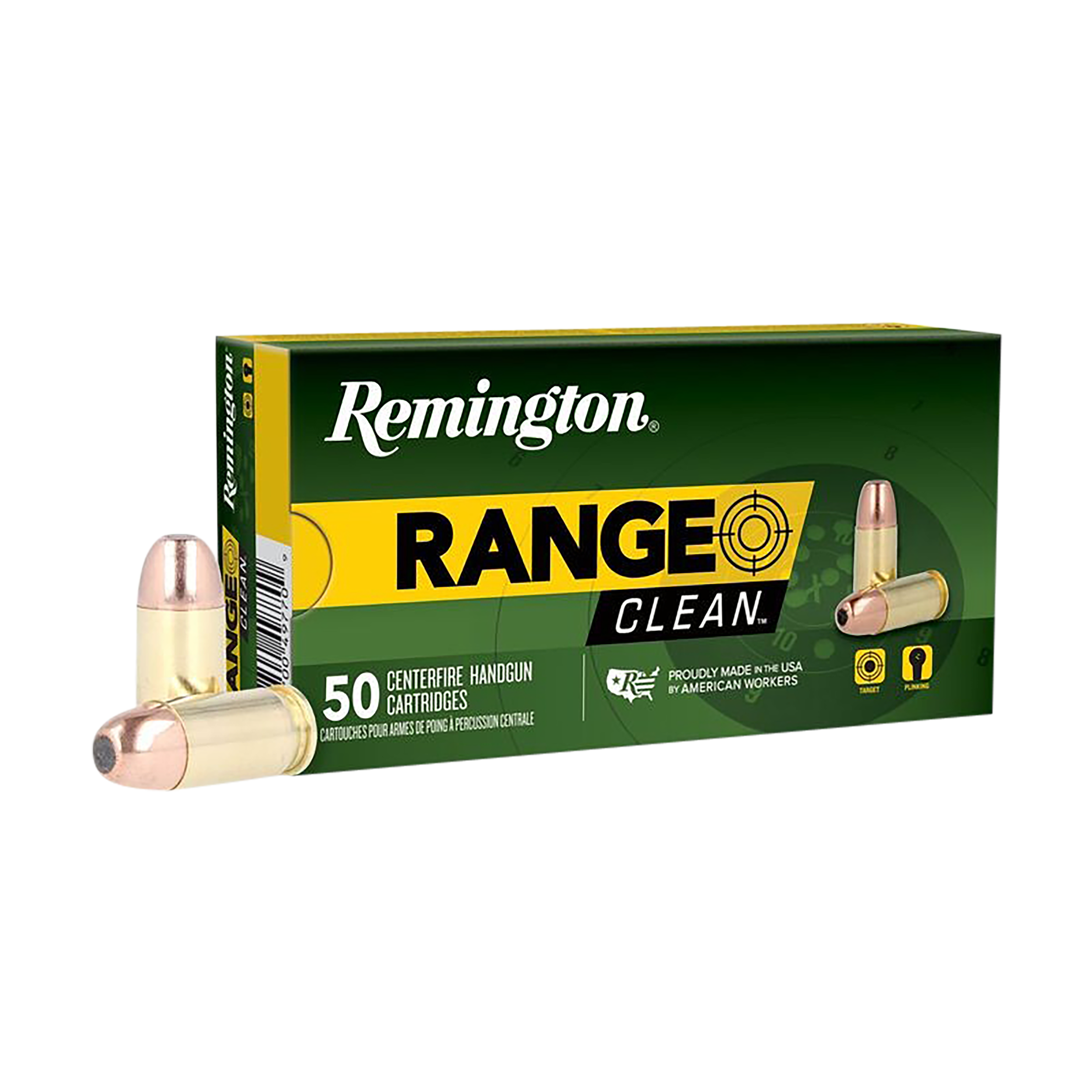 Remington Ammunition 27687 Range Clean 45 ACP 230 gr Flat Nose Enclosed Base (FNEB) 50rd Bx