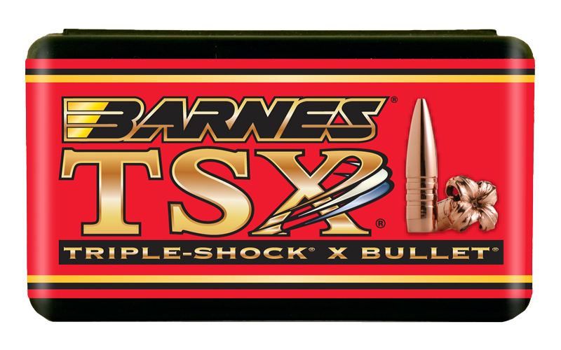 Barnes Triple-Shock X (TSX) Bullets 264 Caliber, 6.5mm (264 Diameter) 130 Grain Hollow Point Boat Tail Lead-Free Box of 50