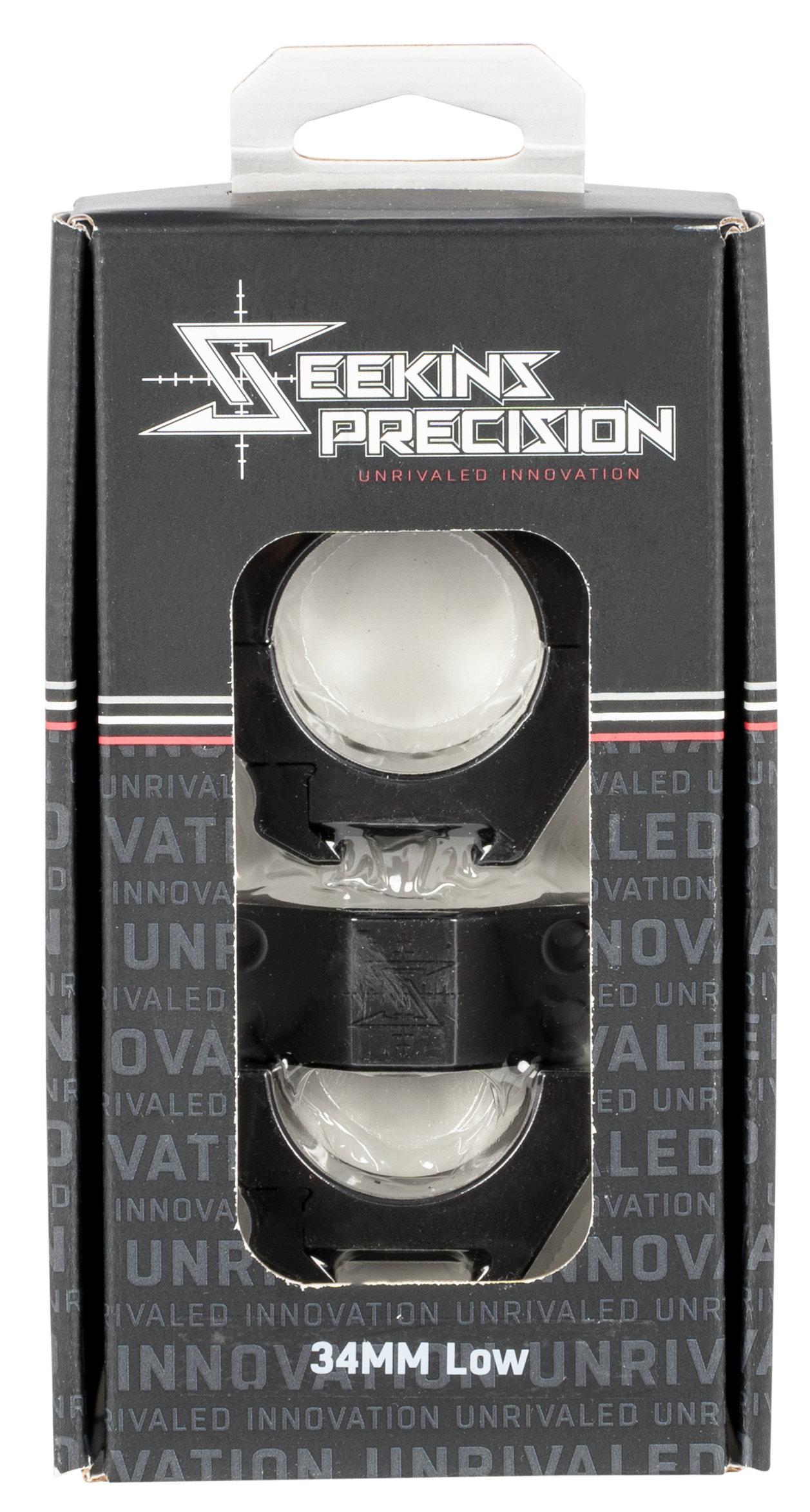 Seekins Precision Scope 34mm Rings Matte, Low (.92"), 4 Cap Screw