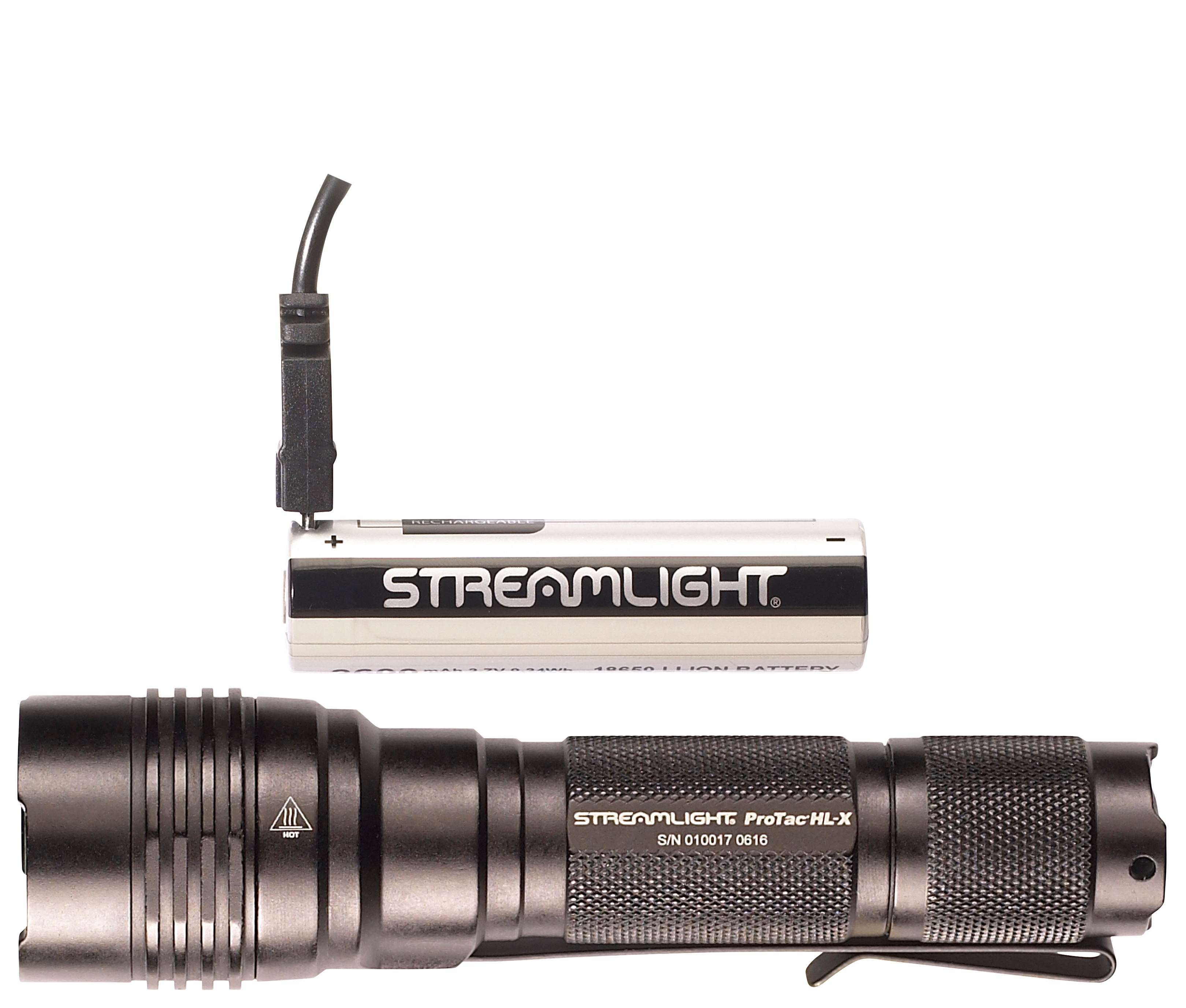 Streamlight 88084 ProTac HL-X USB Black Anodized Aluminum White LED 65/400/1000 Lumens 330 Meters Range