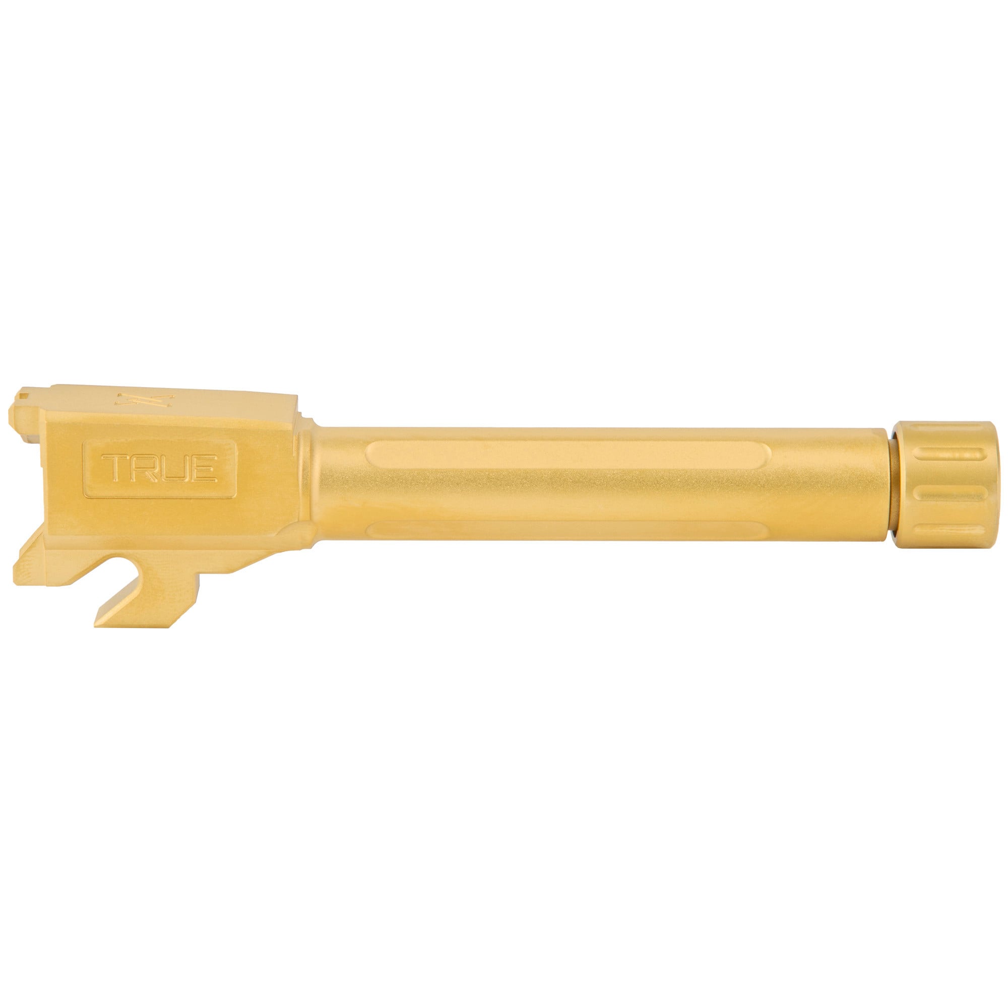 True Precision Barrel, 9MM, Gold Titanium Nitride, Threaded, Fits Sig P320 Compact TP-P32CB-XTG