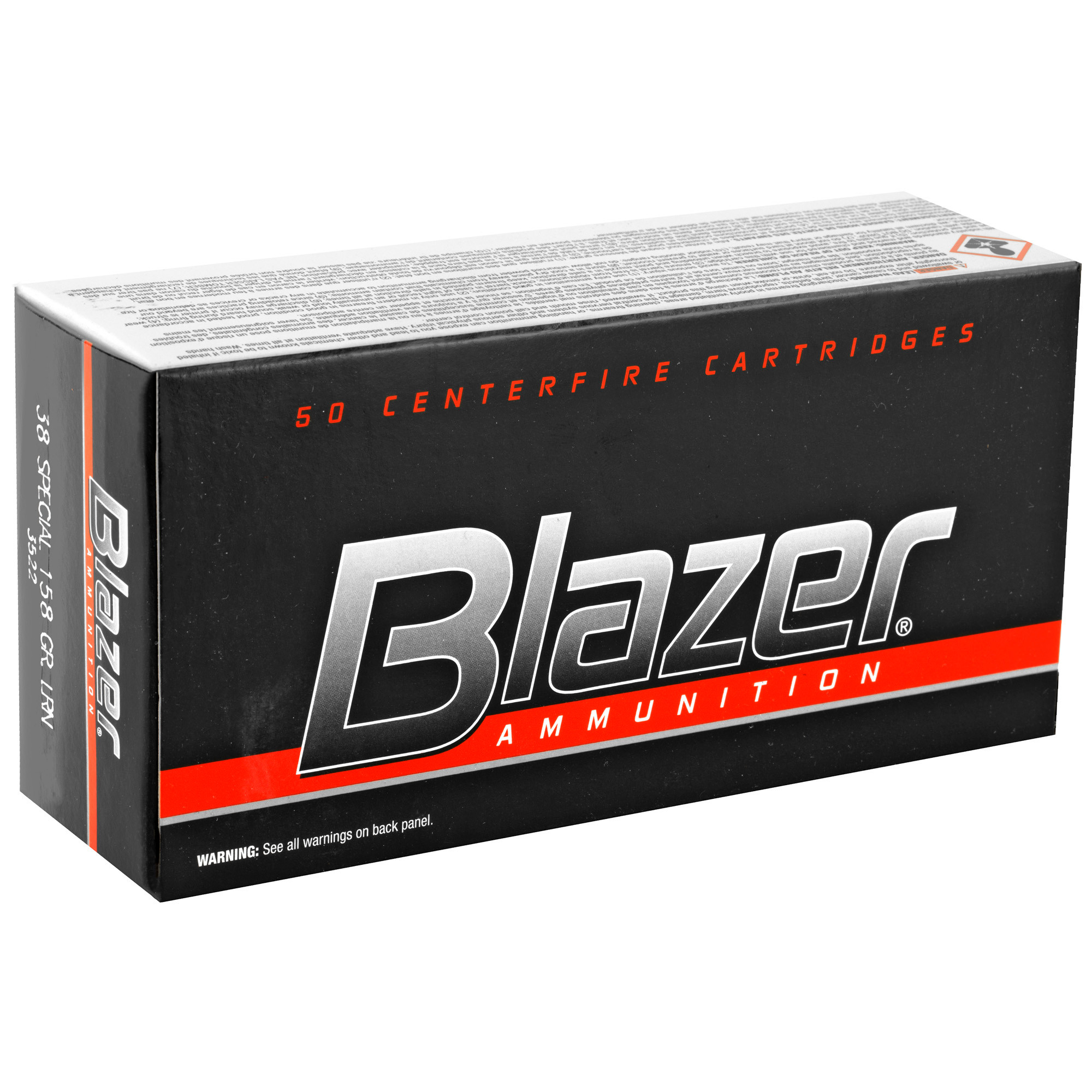 Blazer Ammunition 38 Special 158 Grain Lead Round Nose
