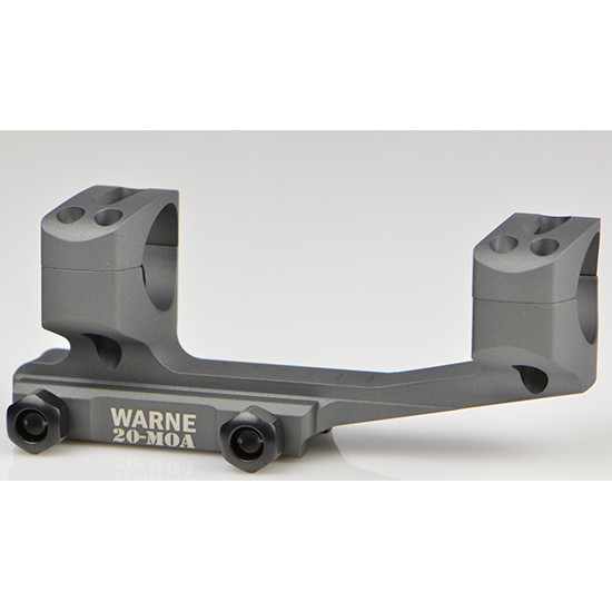 Warne MSR Extended Skeletonized 34mm Mount Tactical Gray, 20 MOA