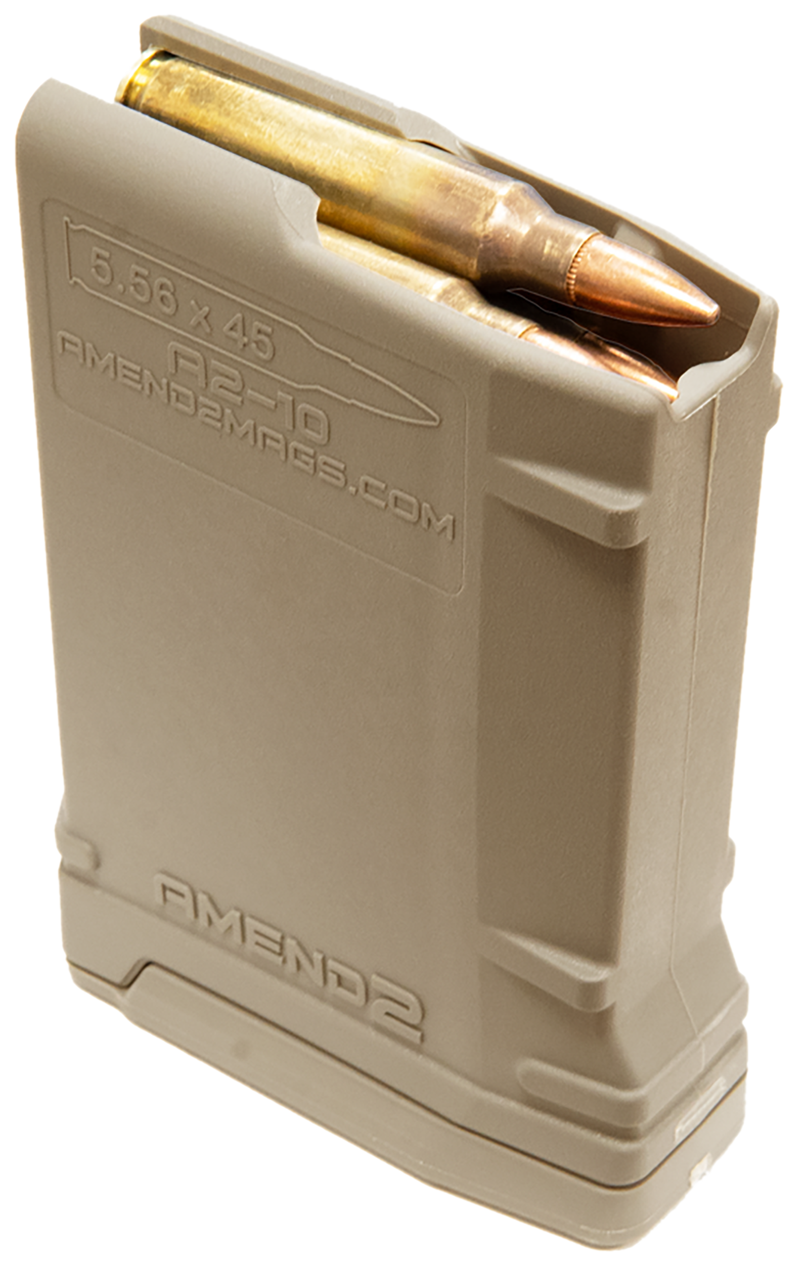 Amend2 556MOD2FDE10 MOD-210rd 223 Rem/5.56x45mm NATO For AR-15/M16/M4 Flat Dark Earth Polymer