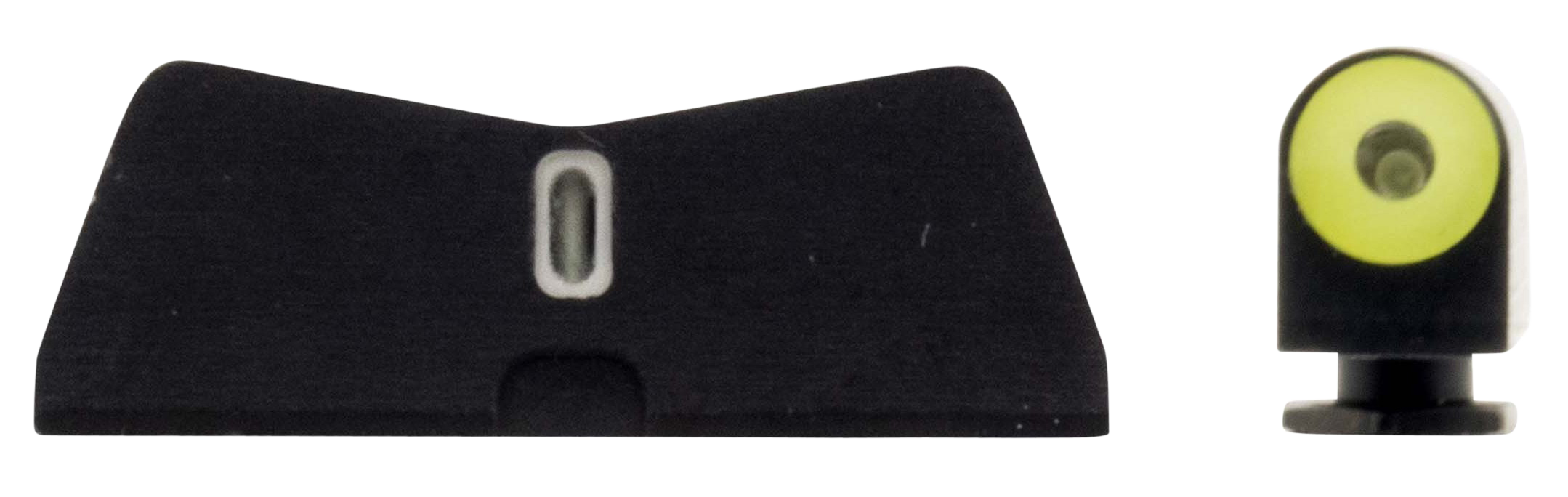 XS Sights GL0011S5Y DXT2 Big Dot Night Sights fits GlockBlack | Green Tritium Yellow Outline Front Sight Green Tritium White Outline Bar Rear Sight