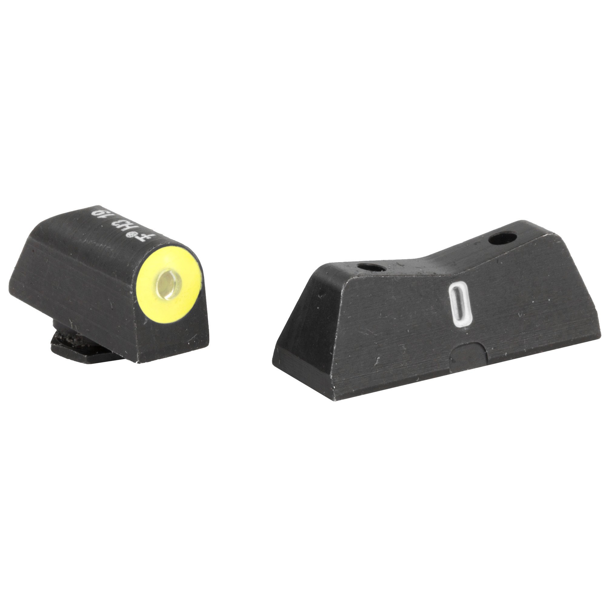 XS Sights GL0011S5Y DXT2 Big Dot Night Sights fits GlockBlack | Green Tritium Yellow Outline Front Sight Green Tritium White Outline Bar Rear Sight
