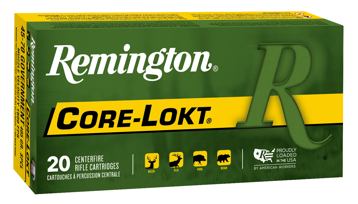 Remington Core-Lokt Ammunition 45-70 Government 405 Grain Soft Point 20RD