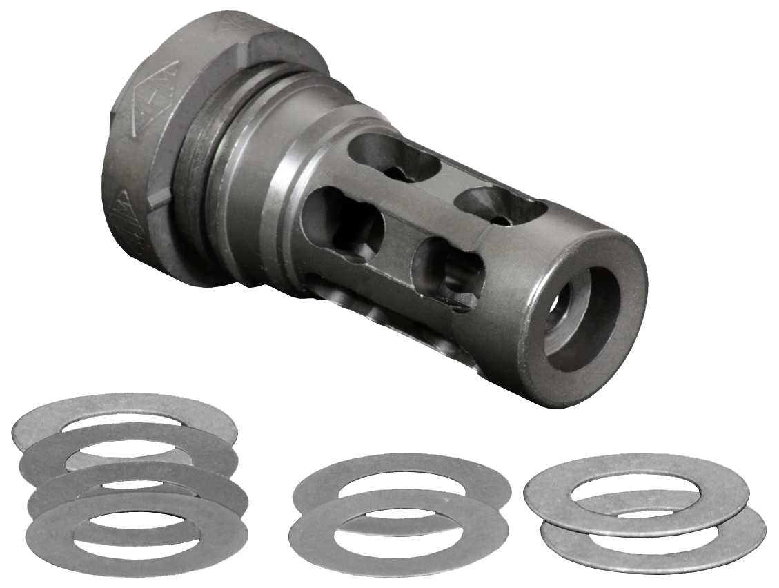 Yankee Hill Machine Phantom QD Muzzle Brake Quick Detach Suppressor Mount Steel Parkerized