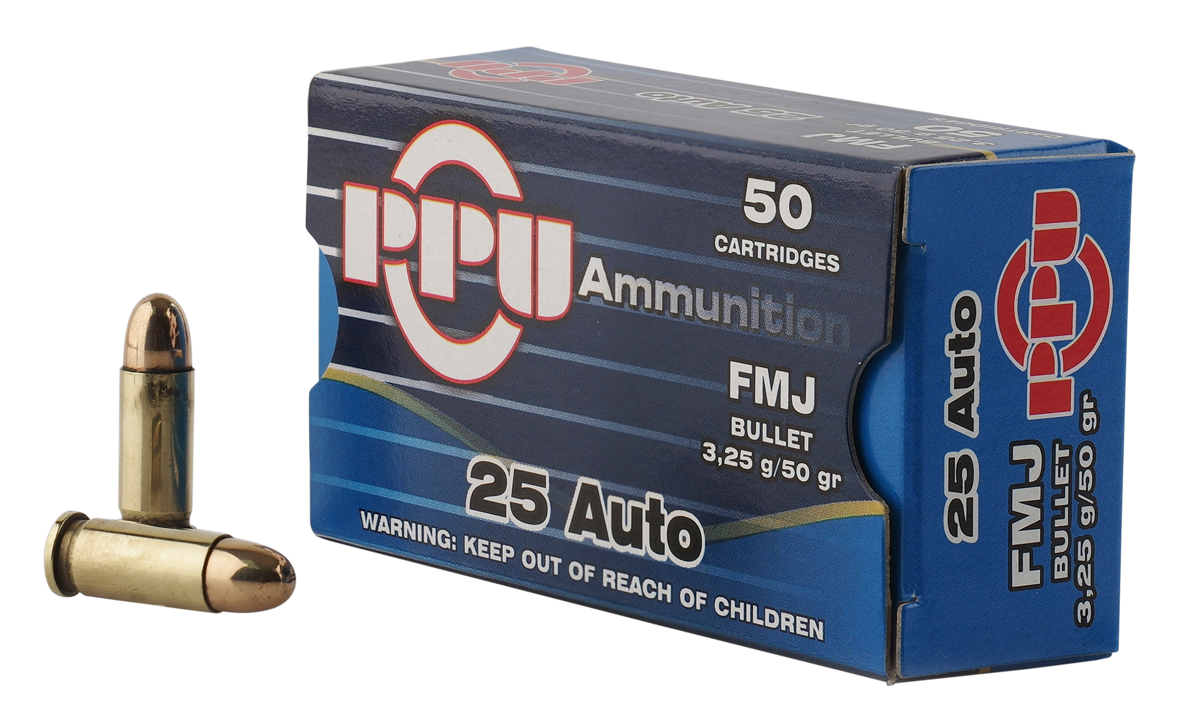 Prvi Partizan Ammunition 25 ACP 50 Grain Full Metal Jacket Box of 50