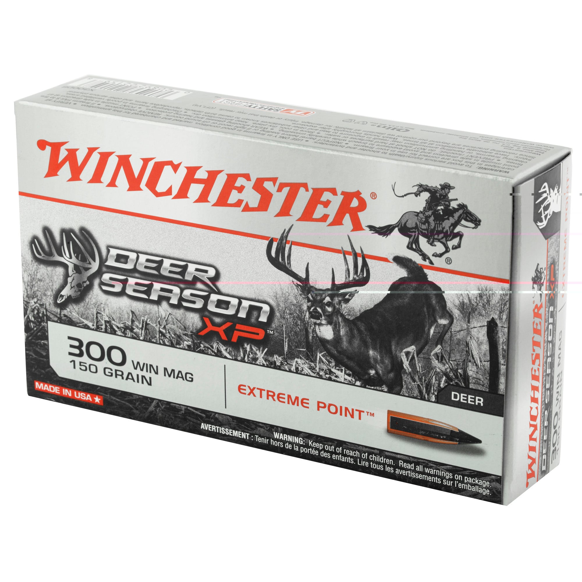 Winchester Deer Season XP Ammunition 300 Winchester Magnum 150 Grain Extreme Point Polymer Tip 20RD