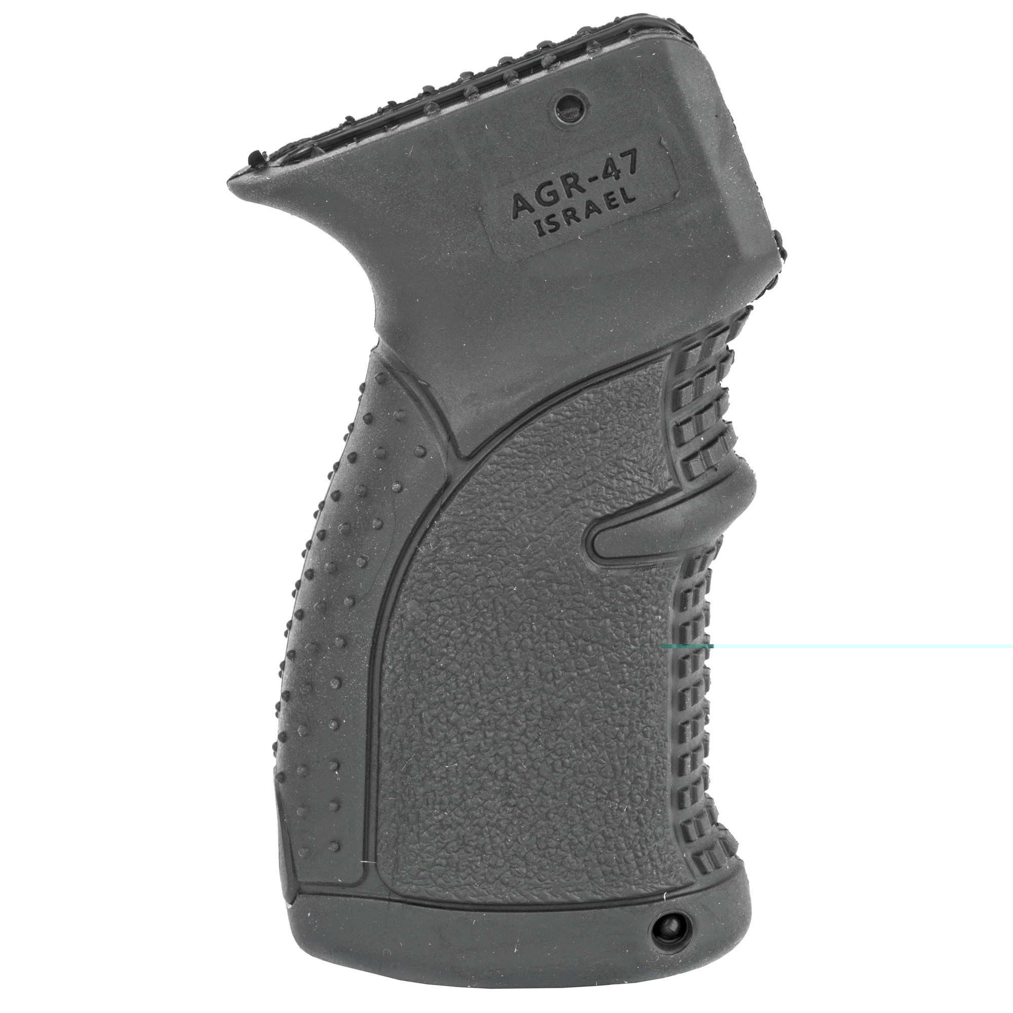 FAB Defense FXAGR47B AGR-47 Ergonomic Pistol Grip Made of Polymer with Black Rubber Overmold Multi-Textured Finish for AK-47, ATI Galil, AK-74