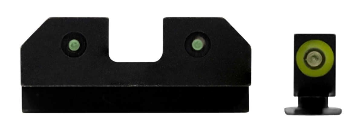 XS R3D Night Sight Set Glock 20, 21, 29, 30, 30S, 37, 41 Steel 3-Dot Tritium Ember Glow Front Dot