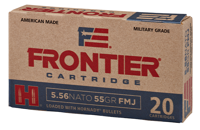 Frontier Cartridge FR260 Military Grade Centerfire Rifle 5.56x45mm NATO 62 gr FMJ20rd Bx