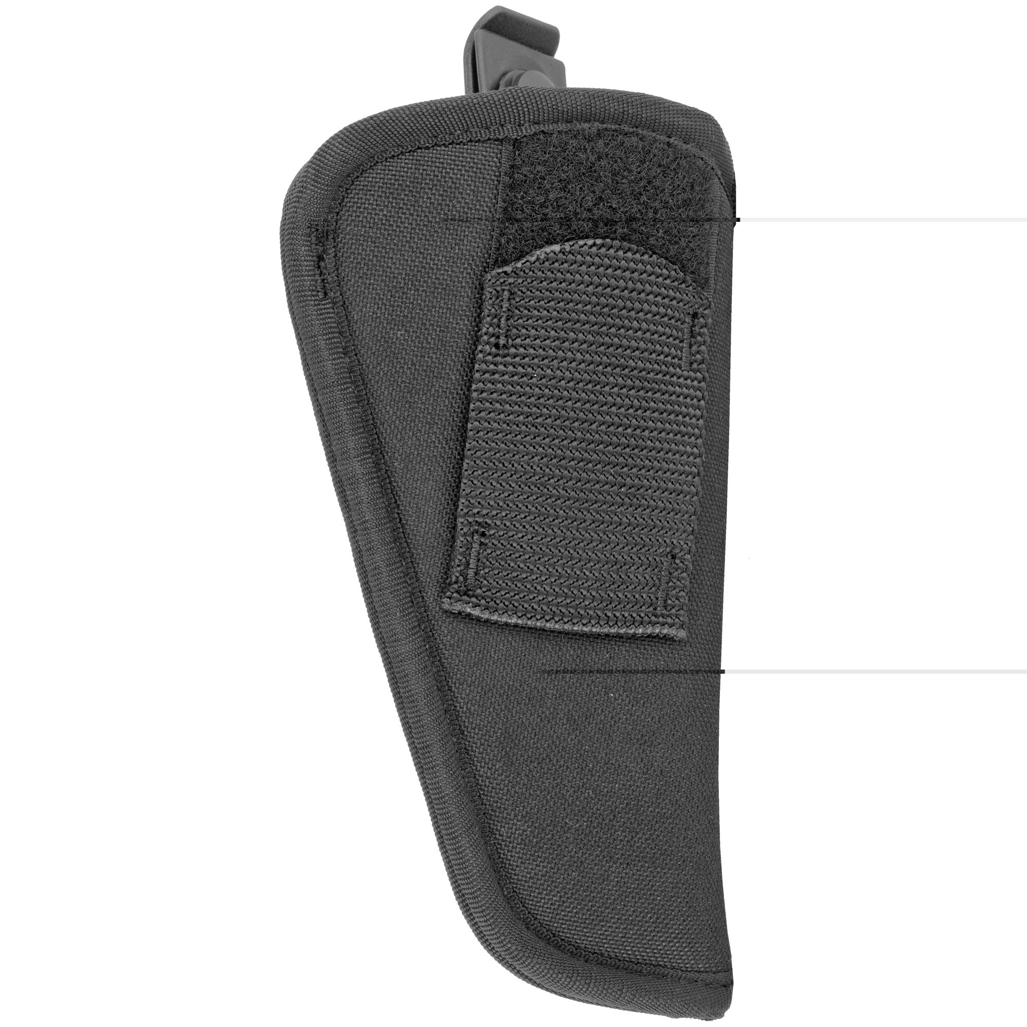 Uncle Mike's 70020 Sidekick Hip Holster IWB/OWB Size 02 Black Kodra Nylon Belt Clip Fits Med/Large DA Revolver Fits 3-4" Barrel Ambidextrous