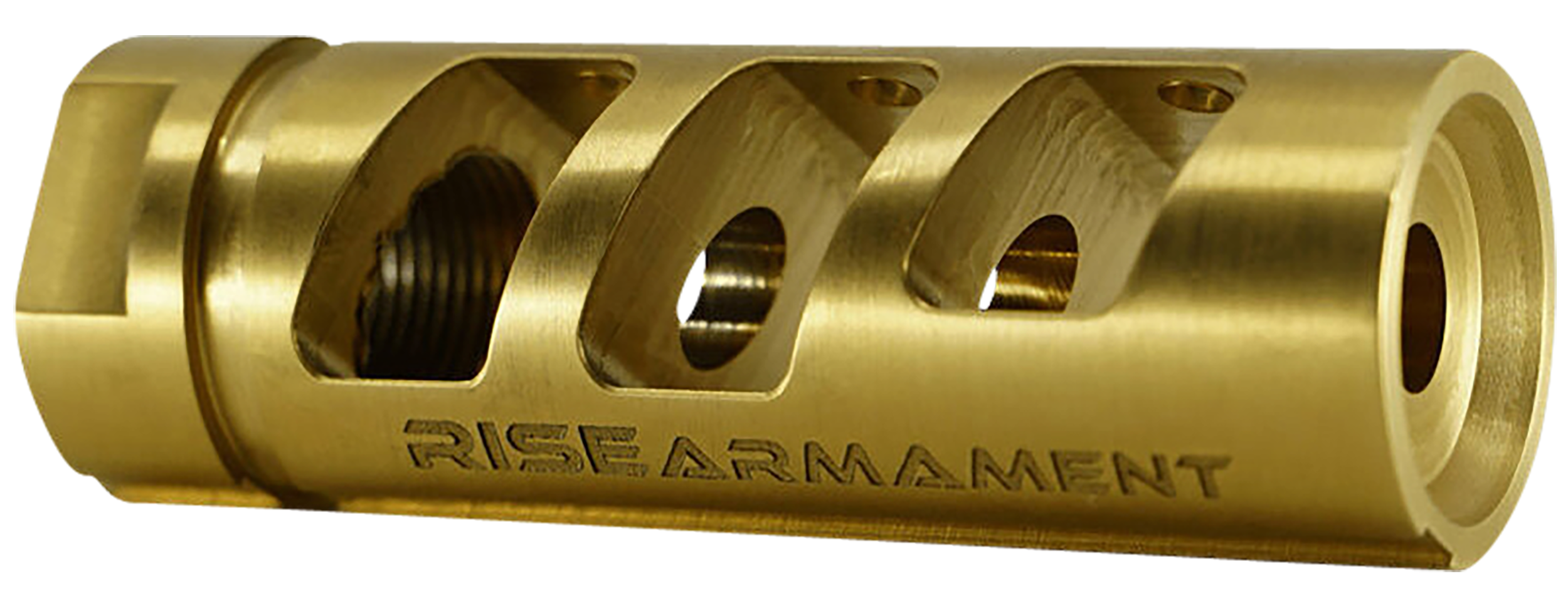Rise Armament RA701223BLK RA-701 Compensator Black Nitride 416R Stainless Steel with 1/2"-28 tpi Threads & 2.50" OAL for 5.56x45mm NATO AR-Platform