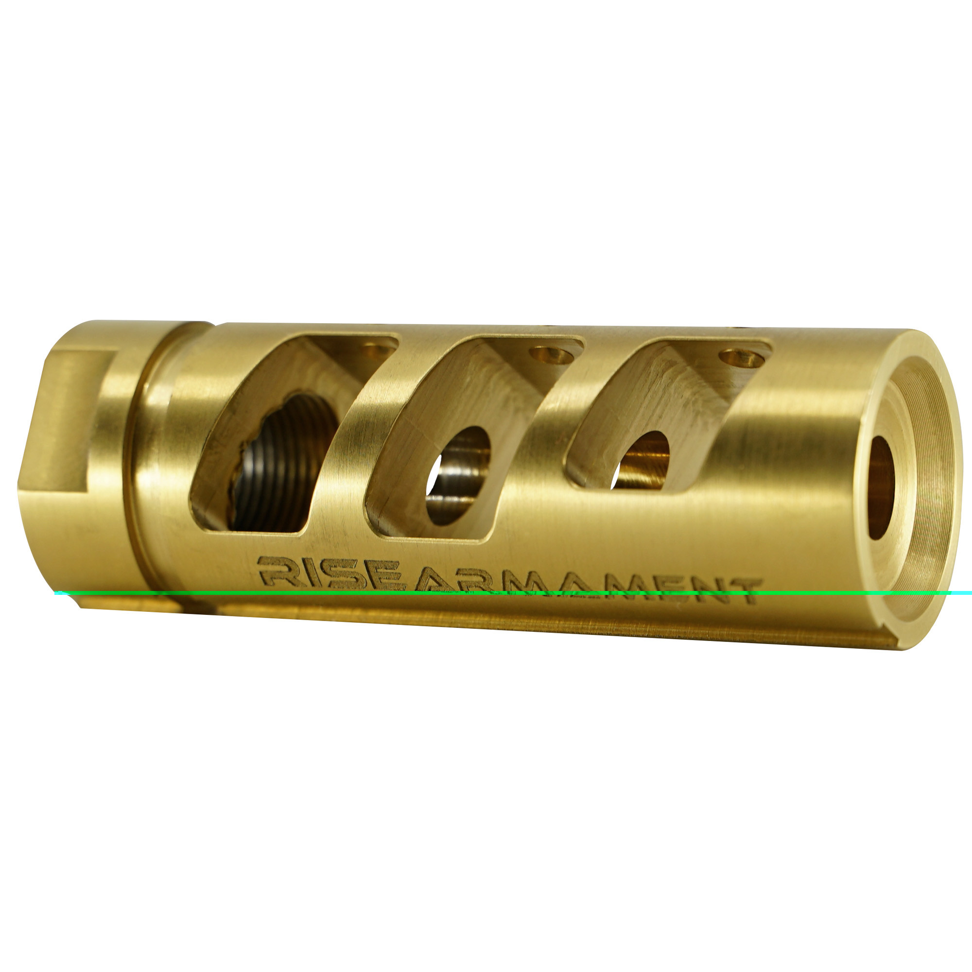 Rise Armament RA701223BLK RA-701 Compensator Black Nitride 416R Stainless Steel with 1/2"-28 tpi Threads & 2.50" OAL for 5.56x45mm NATO AR-Platform