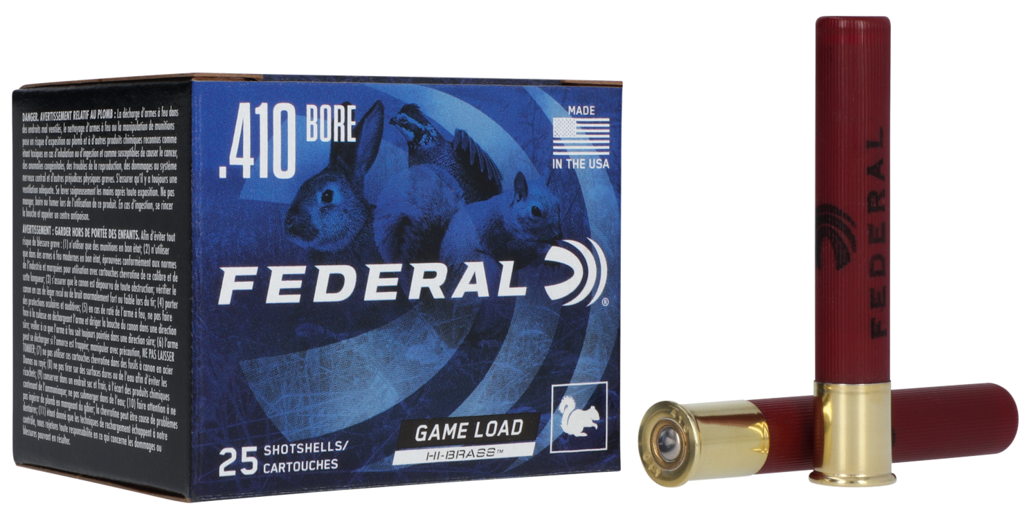 Federal Game Load Upland Hi-Brass Ammunition 410 Bore