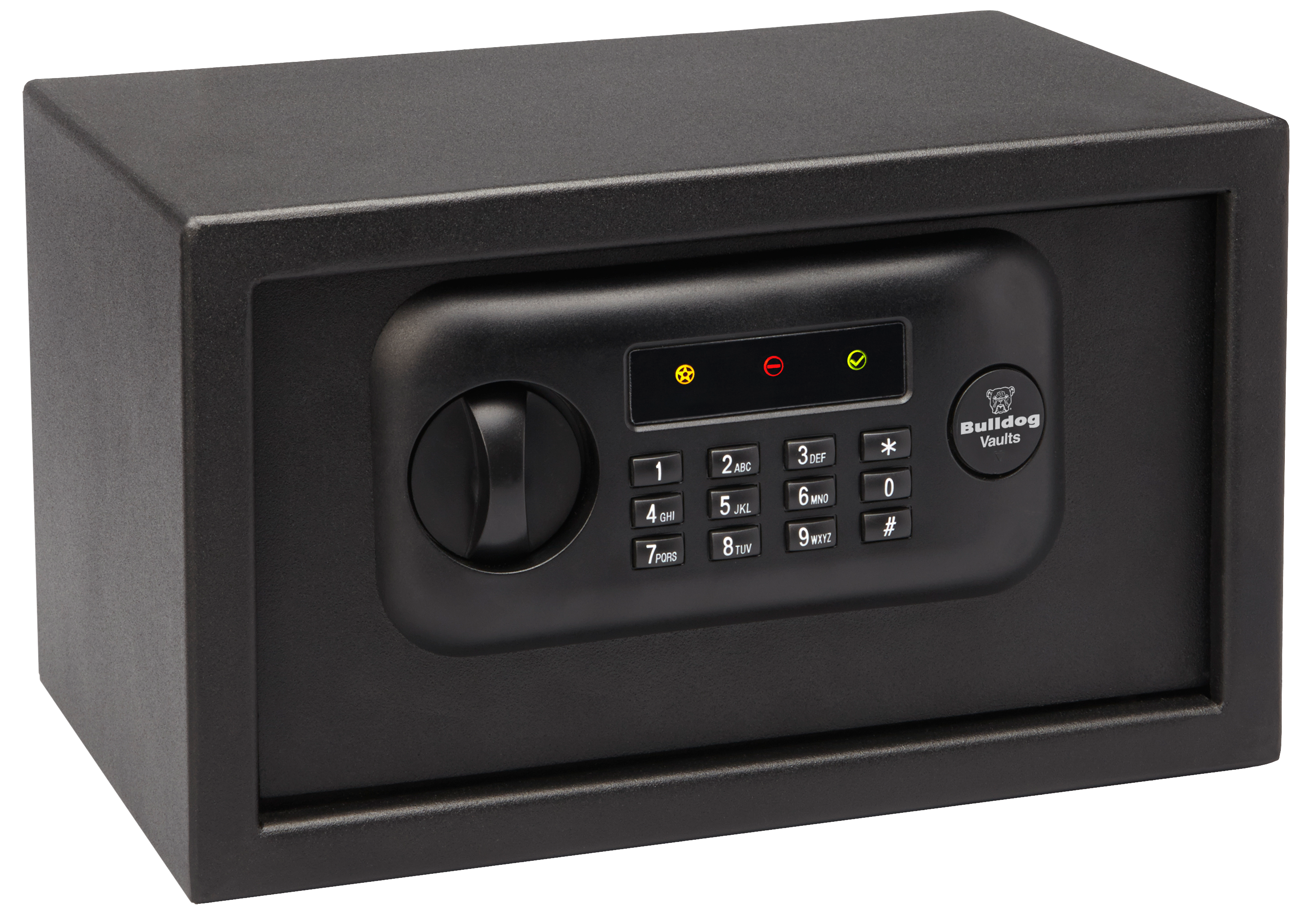 Bulldog Digital Pistol Vault Lockbox with Electronic Lock Black Standard