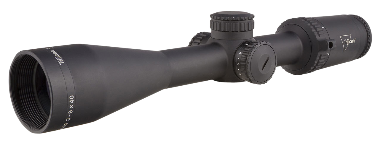 Trijicon 3-9x40 Credo Rifle Scope Matte Black, MIL-Square (Red)