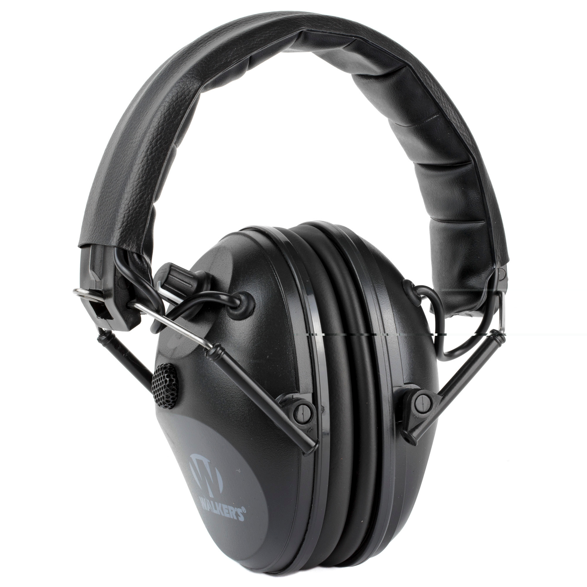 Walker's Single Mic Electronic Earmuff (NRR 22 dB) Black