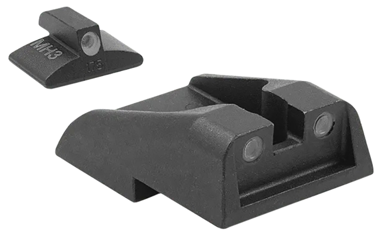Meprolight USA 195933101 Black | Green Tritium Front Sight Green Tritium Rear Sight Set