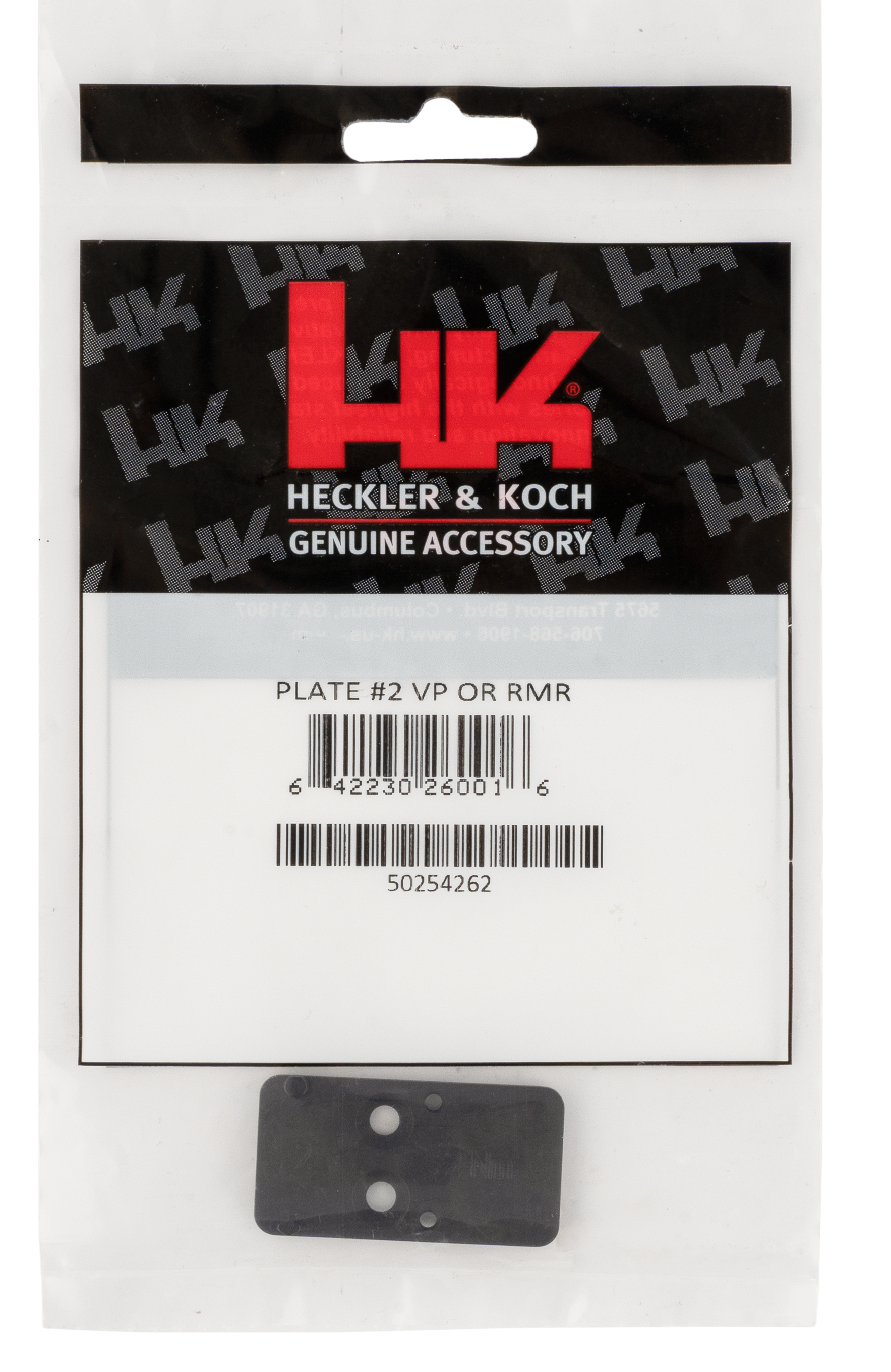 Heckler & Koch VP9 Optics Mounting Plate #2 Black, Trijicon RMR / Holosun