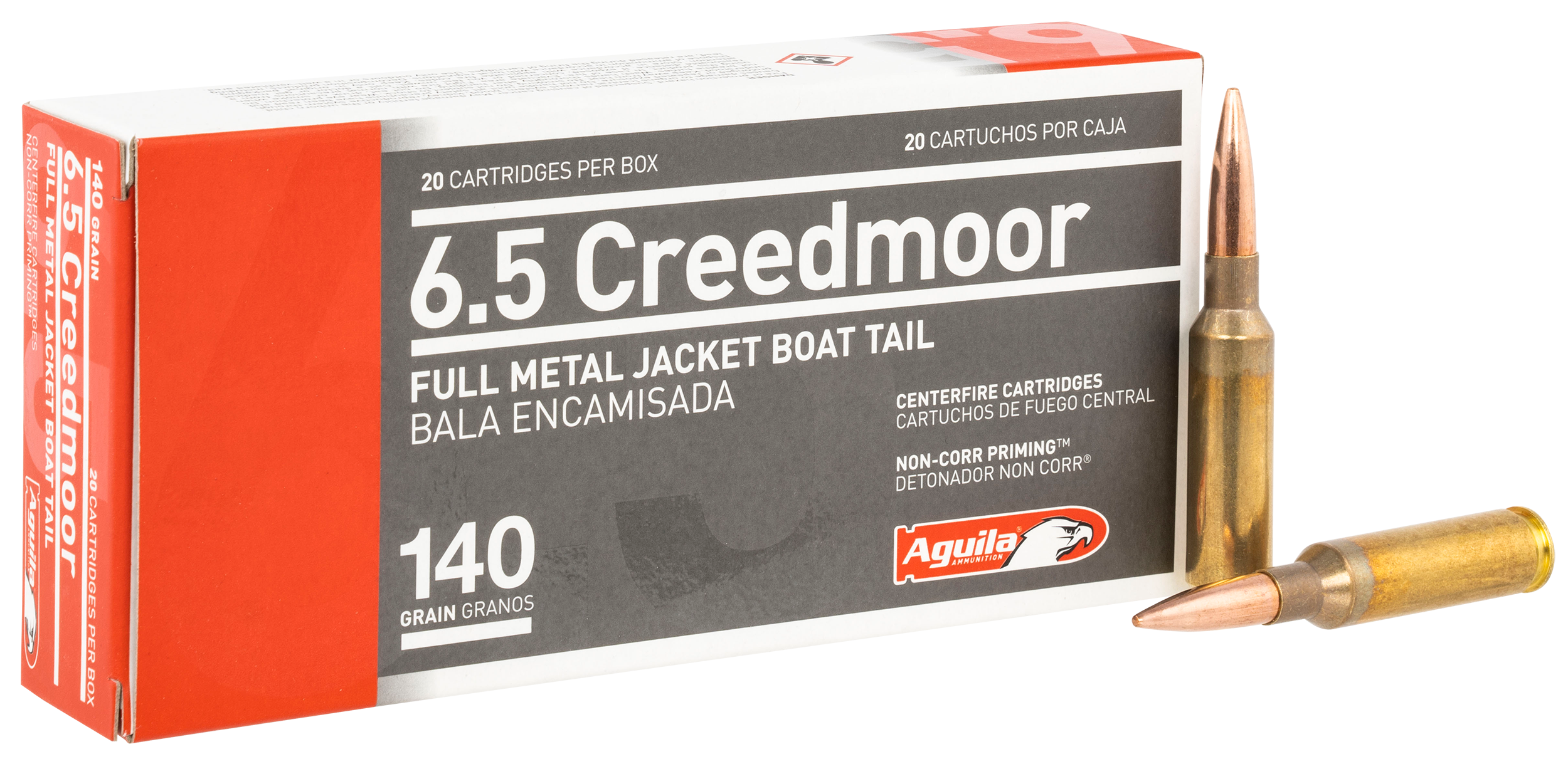 Aguila 6.5creed 140gr Fmjbt 20/500