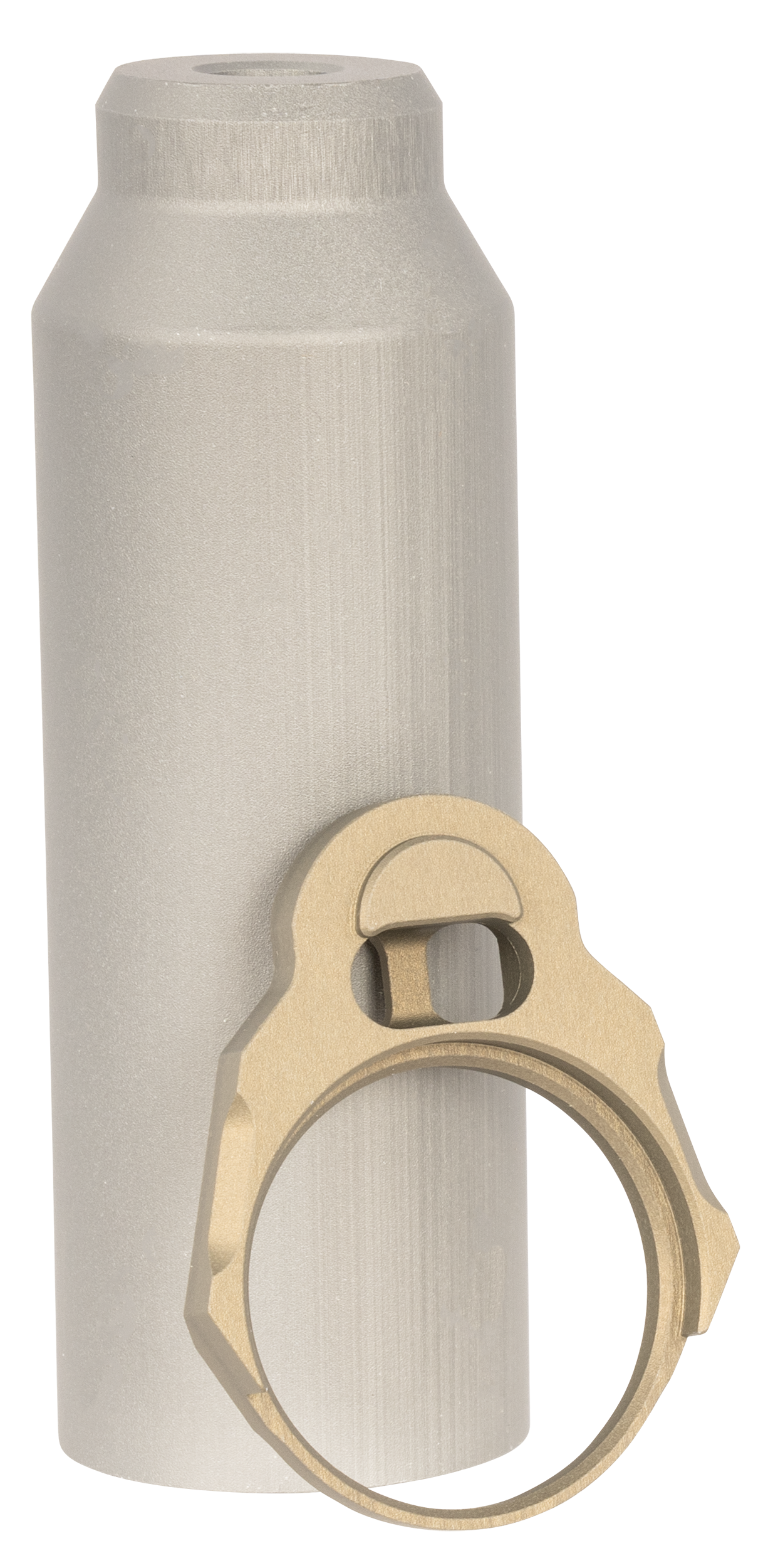 Q LLC ACCHBTUBESLEEVE Honey Badger Buffer Tube Sleeve Gray with End Plate