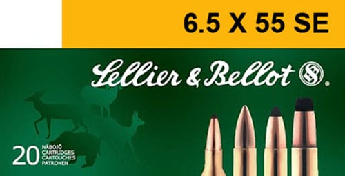 Sellier & Bellot Ammunition 6.5x55mm Swedish Mauser 131 Grain Soft Point 20RD